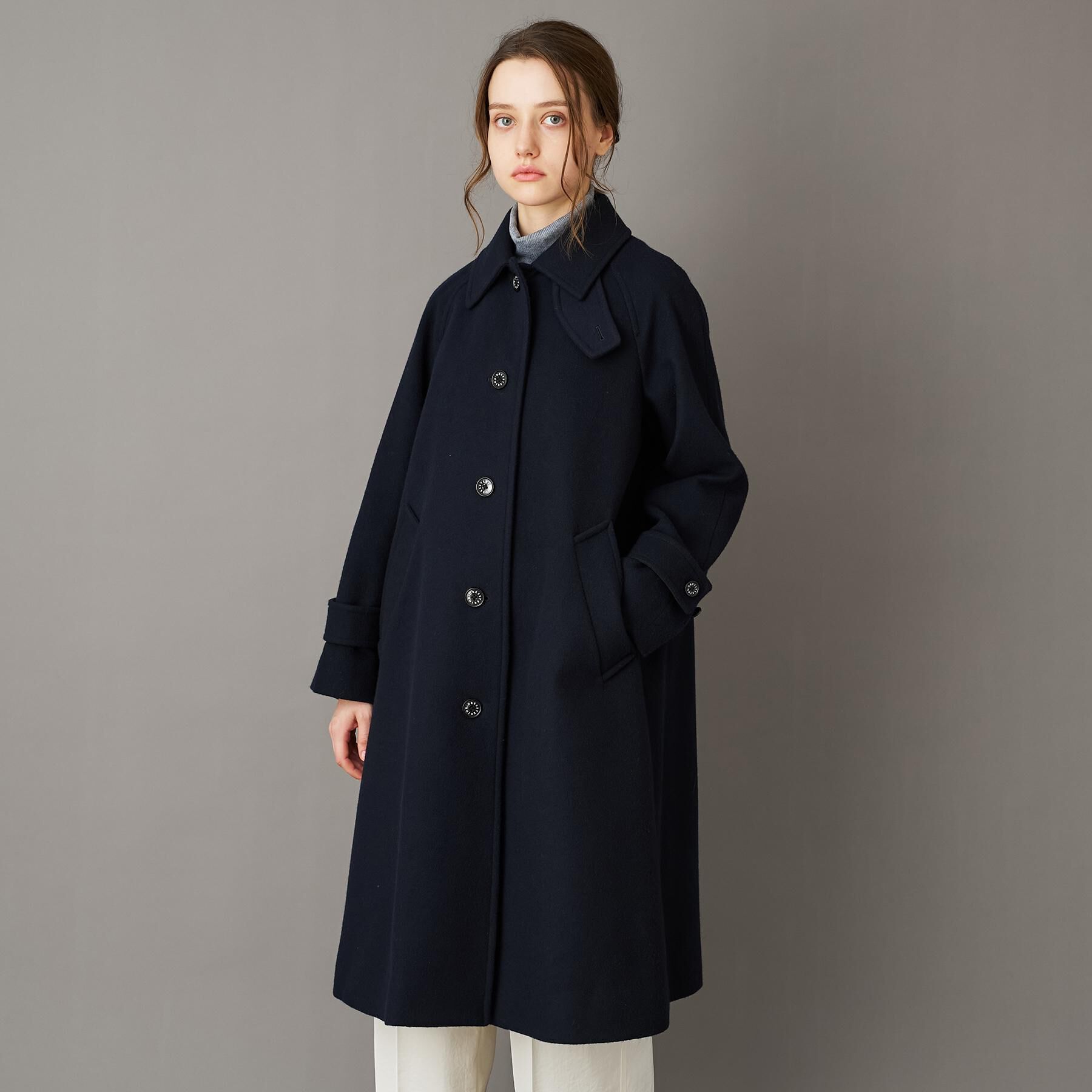 DRESSTERIOR「Super110sウールステンカラーコート」|ステンカラーコート|