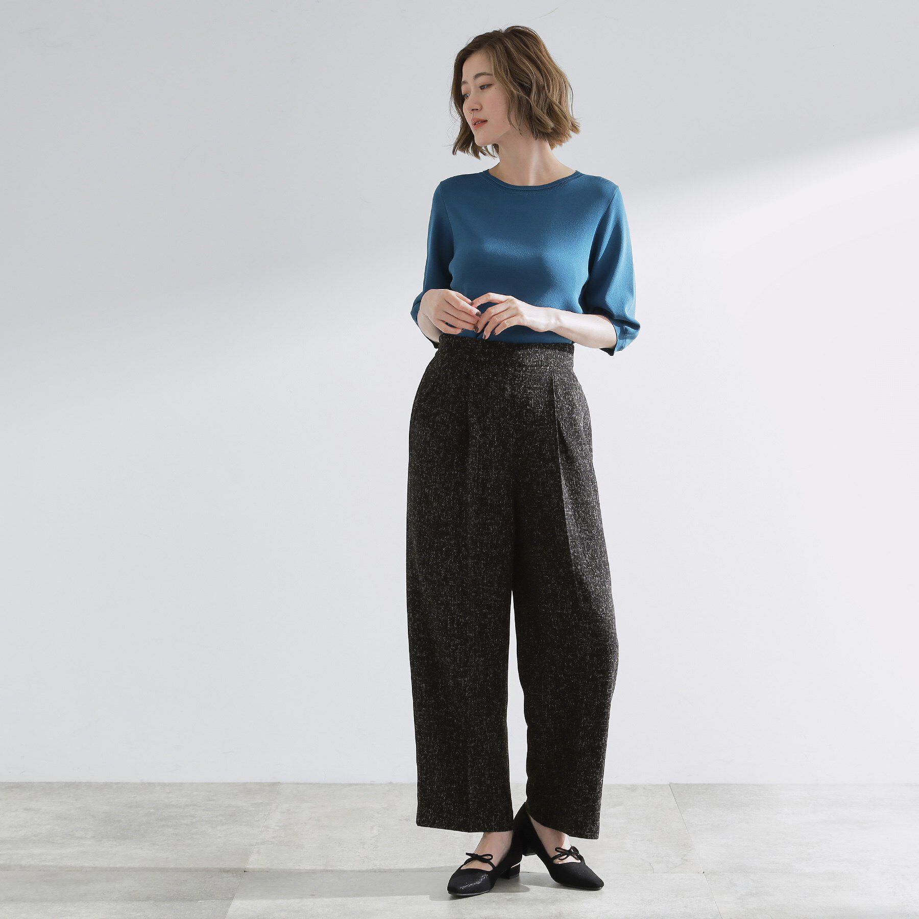 grove「【2点SET/体型カバー】夏から秋まで着まわせる！プリーツビスチェセットアップ」|スーツ|