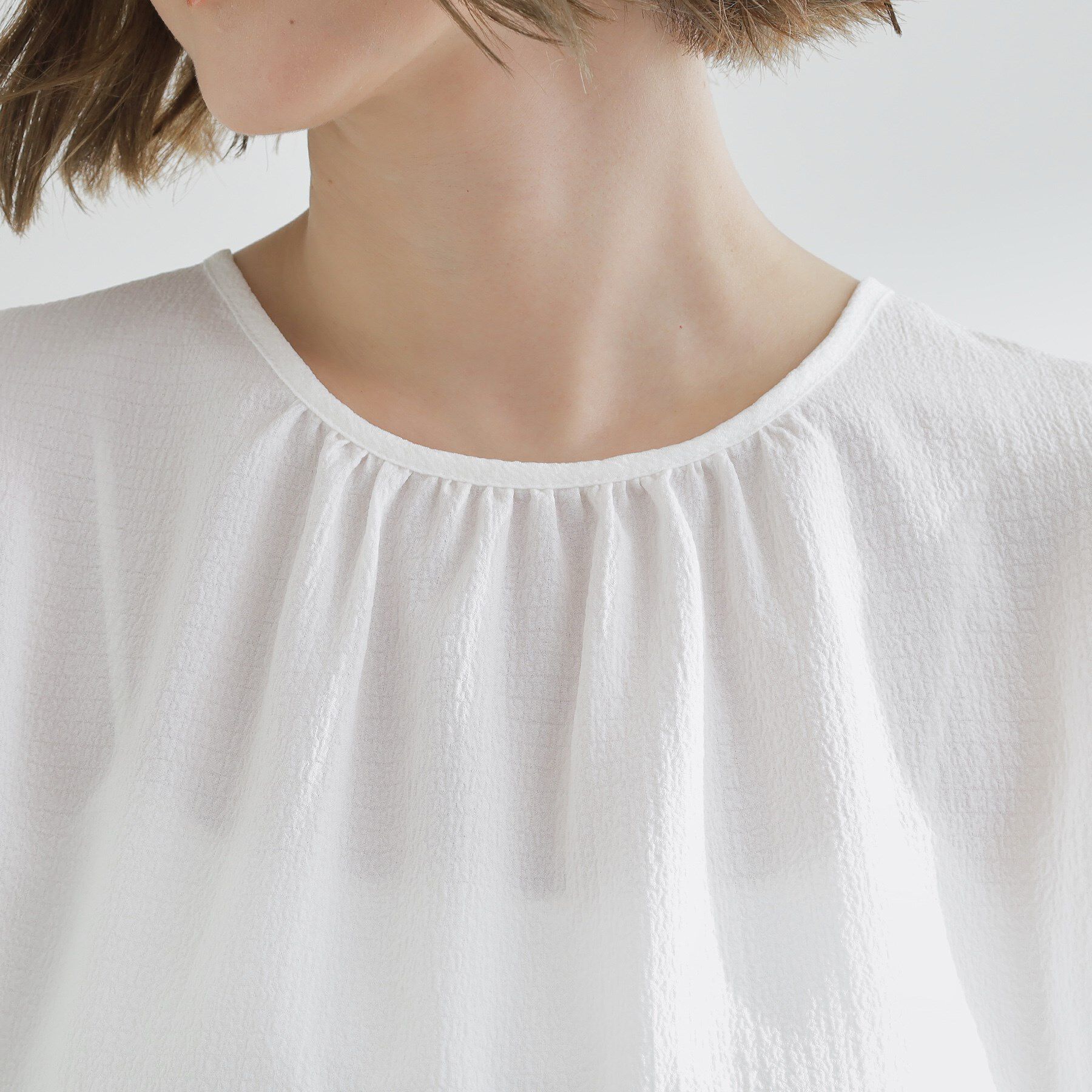 grove「【2点SET/お洒落見え/体型カバー】ツイード調キャミ&times;ブラウスセット」|シャツ・ブラウス|