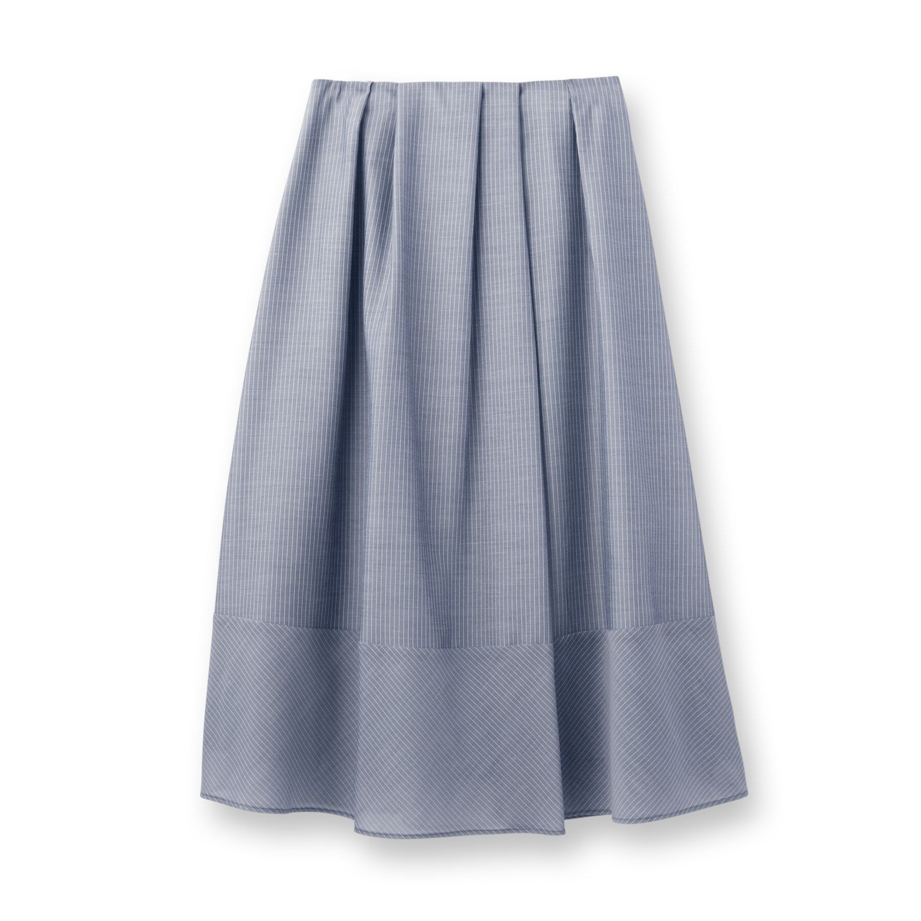 INDIVI「新色登場！【洗える／エアリー素材】巻き風ロングスカート」|スカート|