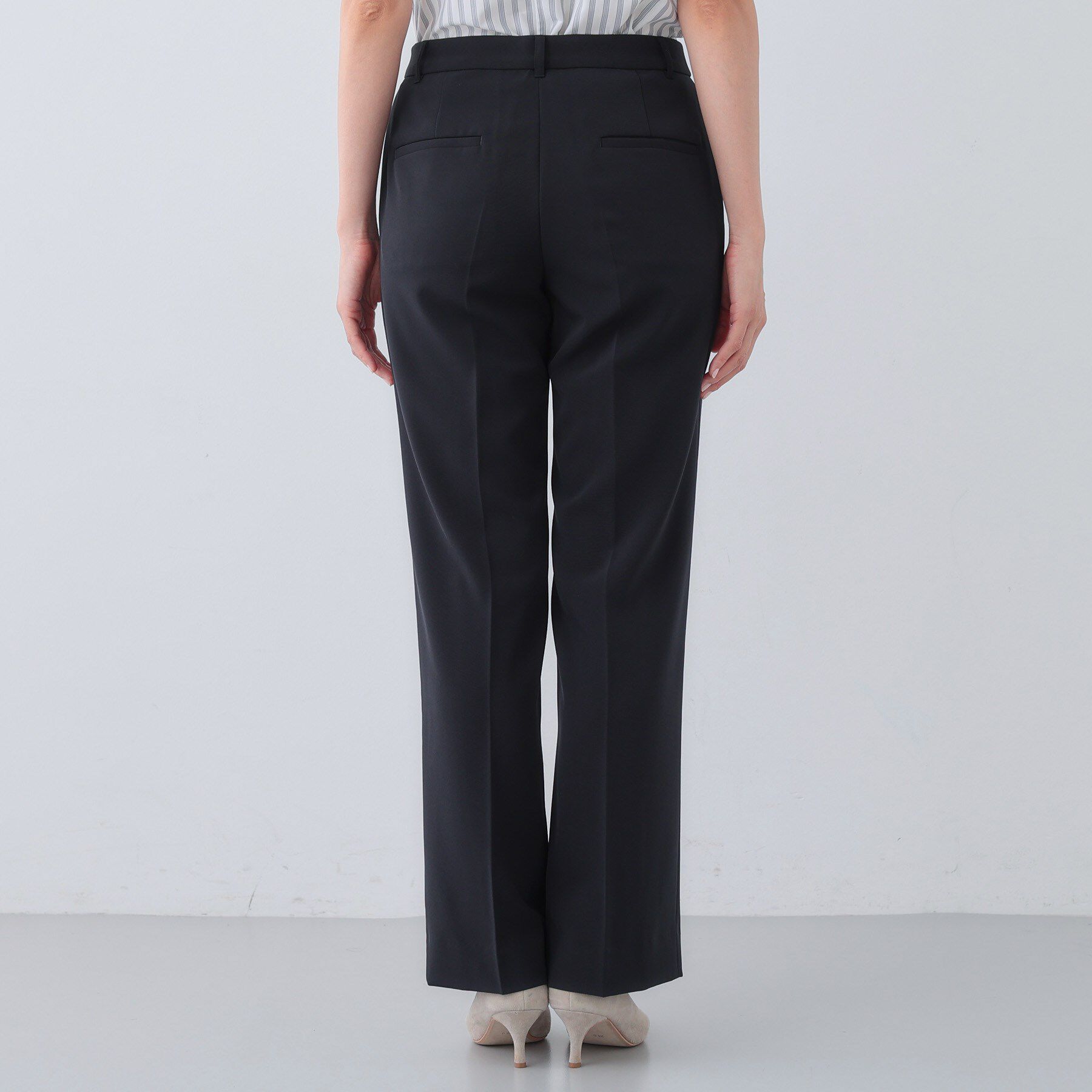 INDIVI「【洗える／リクルートスーツ】ストレッチストレートラインパンツ」|スーツ|