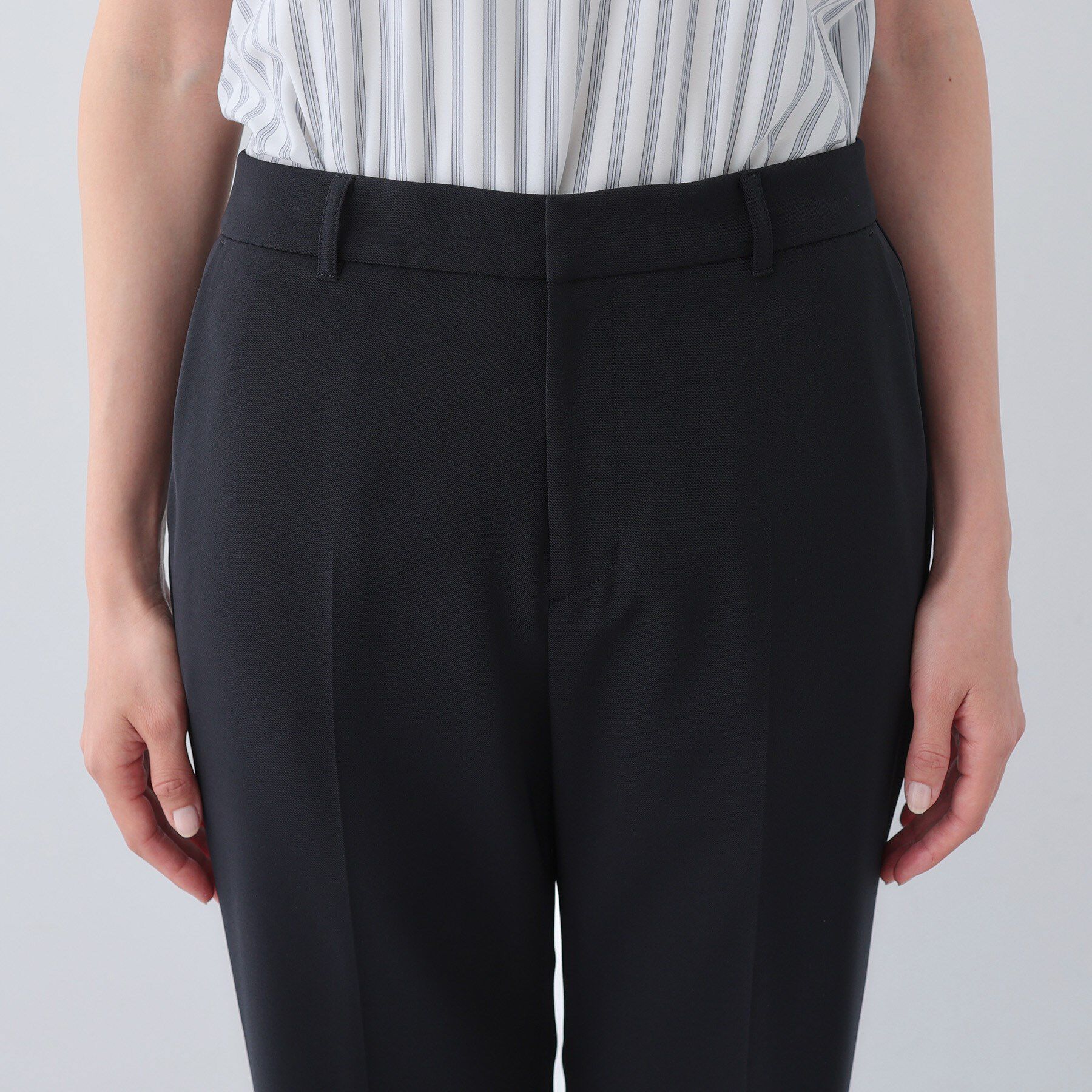 INDIVI「【洗える／リクルートスーツ】ストレッチストレートラインパンツ」|スーツ|