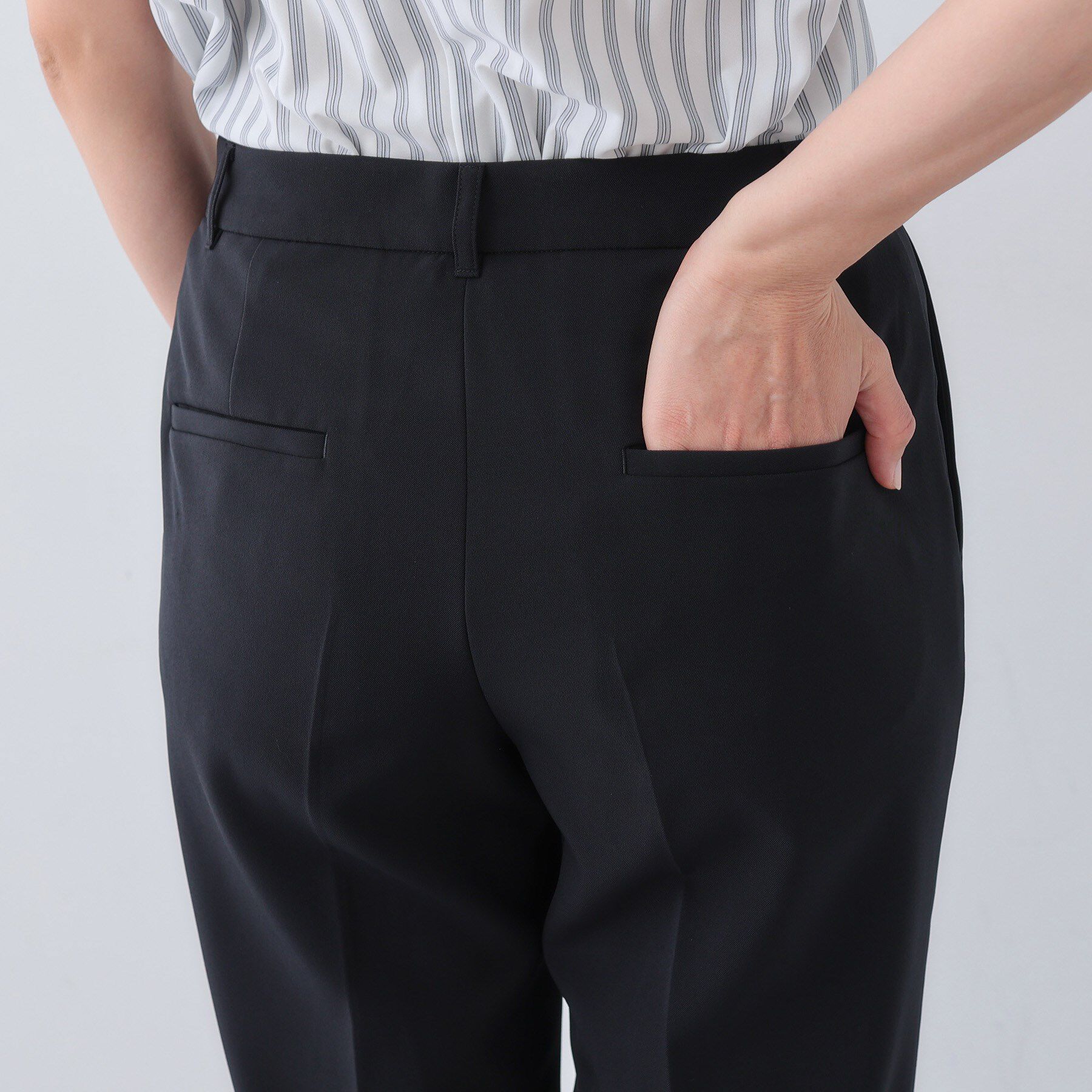 INDIVI「【洗える／リクルートスーツ】ストレッチストレートラインパンツ」|スーツ|