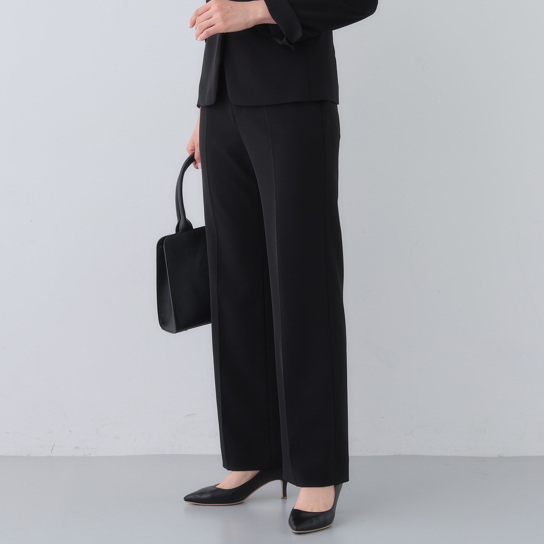 INDIVI「【洗える／リクルートスーツ】ストレッチストレートラインパンツ」|スーツ|
