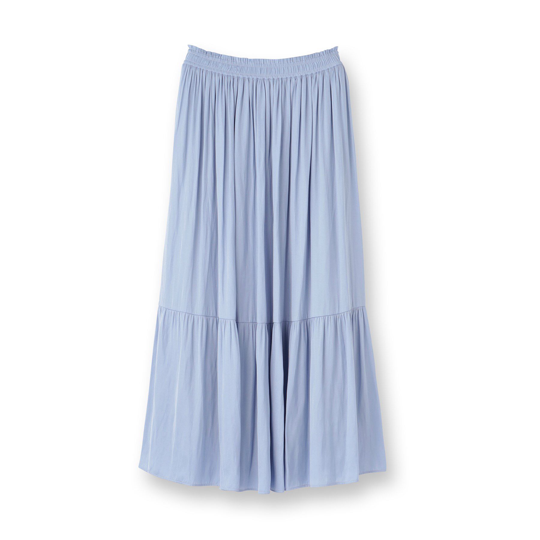 INDIVI「【洗える／丈調整可能】ギャザーフレアスカート」|スカート|