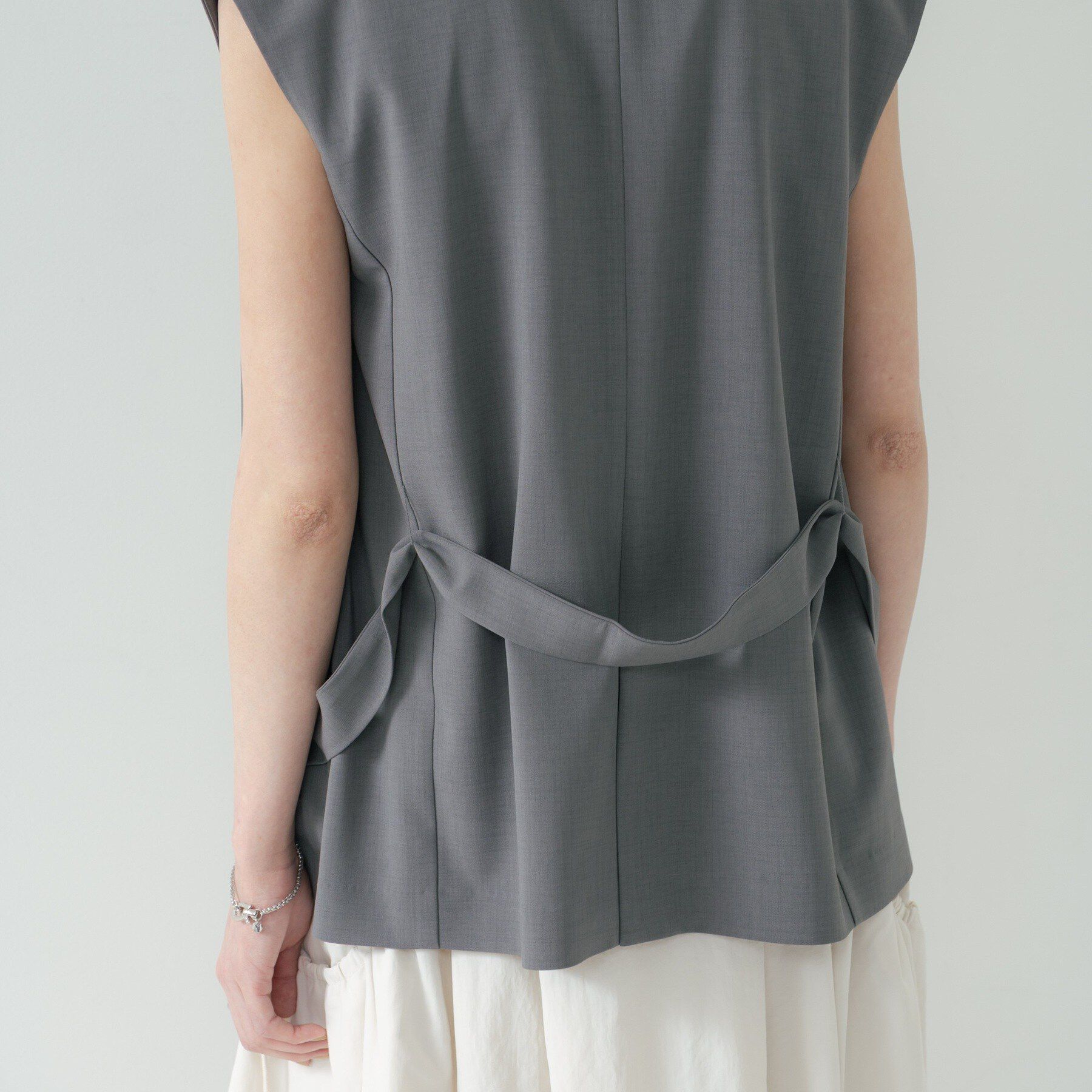 GALLEST「Comfy SET UP｜ベルテッドジレ【セットアップ対応／通勤／カセット服】」|ベスト・ジレ|