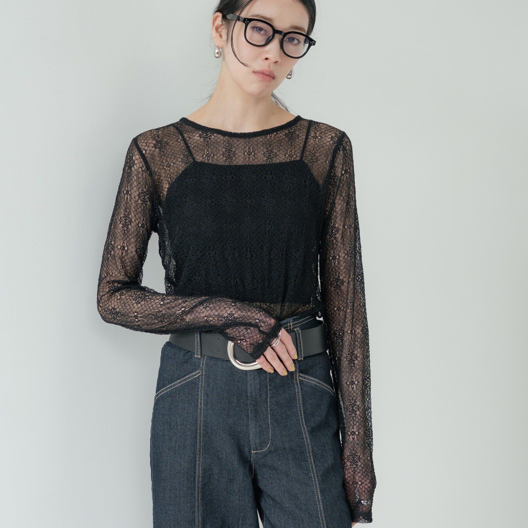 GALLEST「【2WAY】スリットレースプルオーバー」|Tシャツ・カットソー|