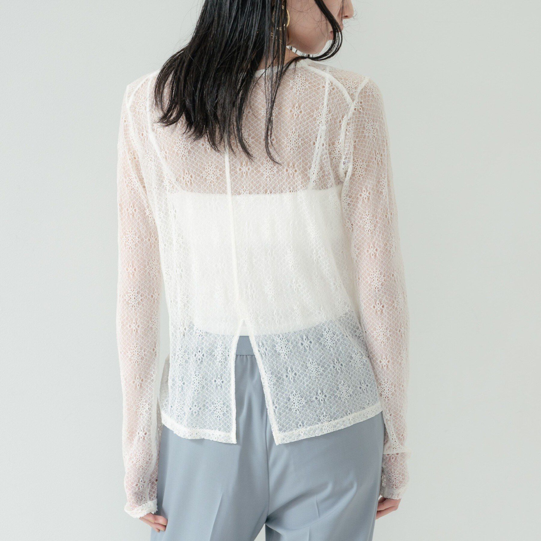 GALLEST「【2WAY】スリットレースプルオーバー」|Tシャツ・カットソー|