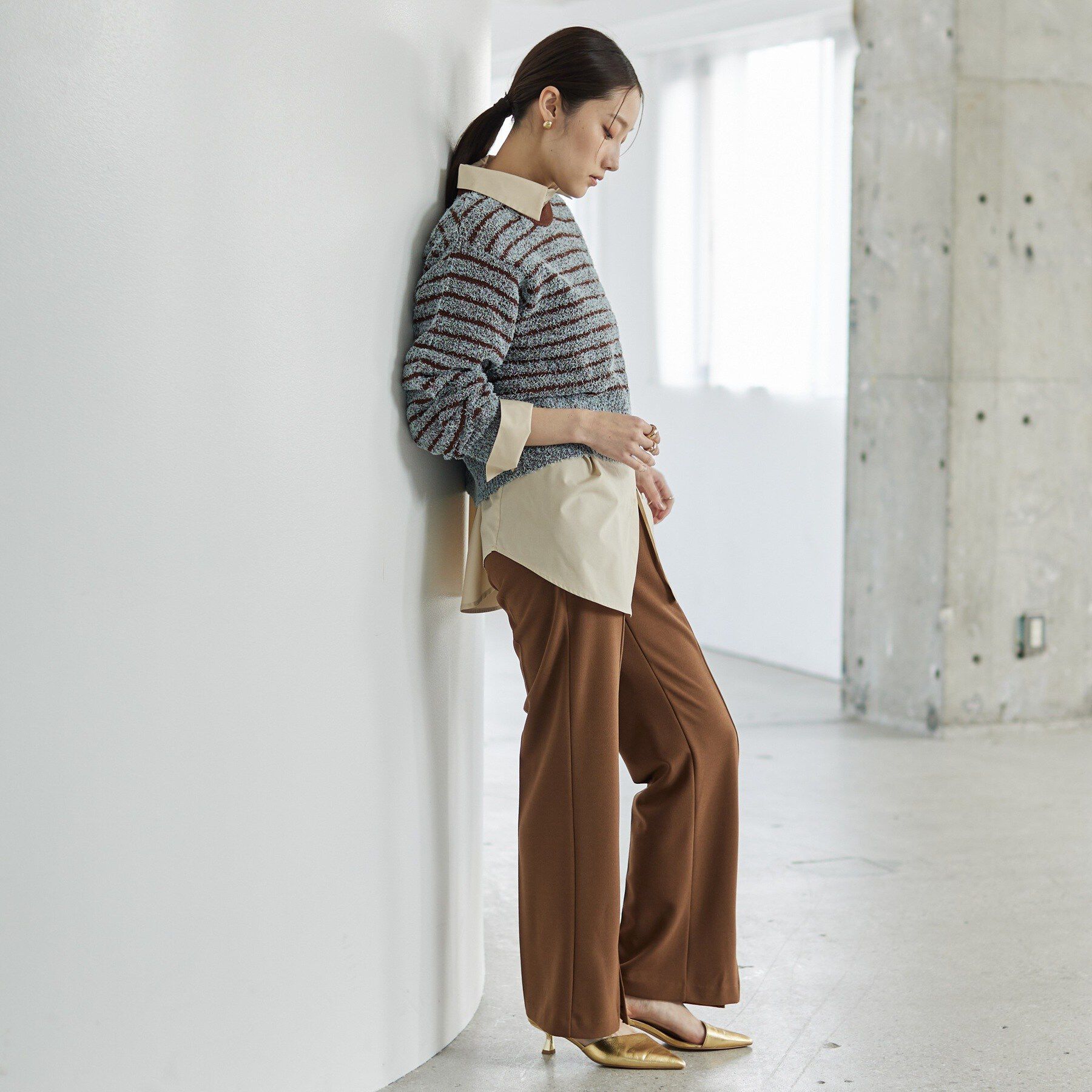 GALLEST「ファンシーヤーンボーダーニット」|ニット・セーター|