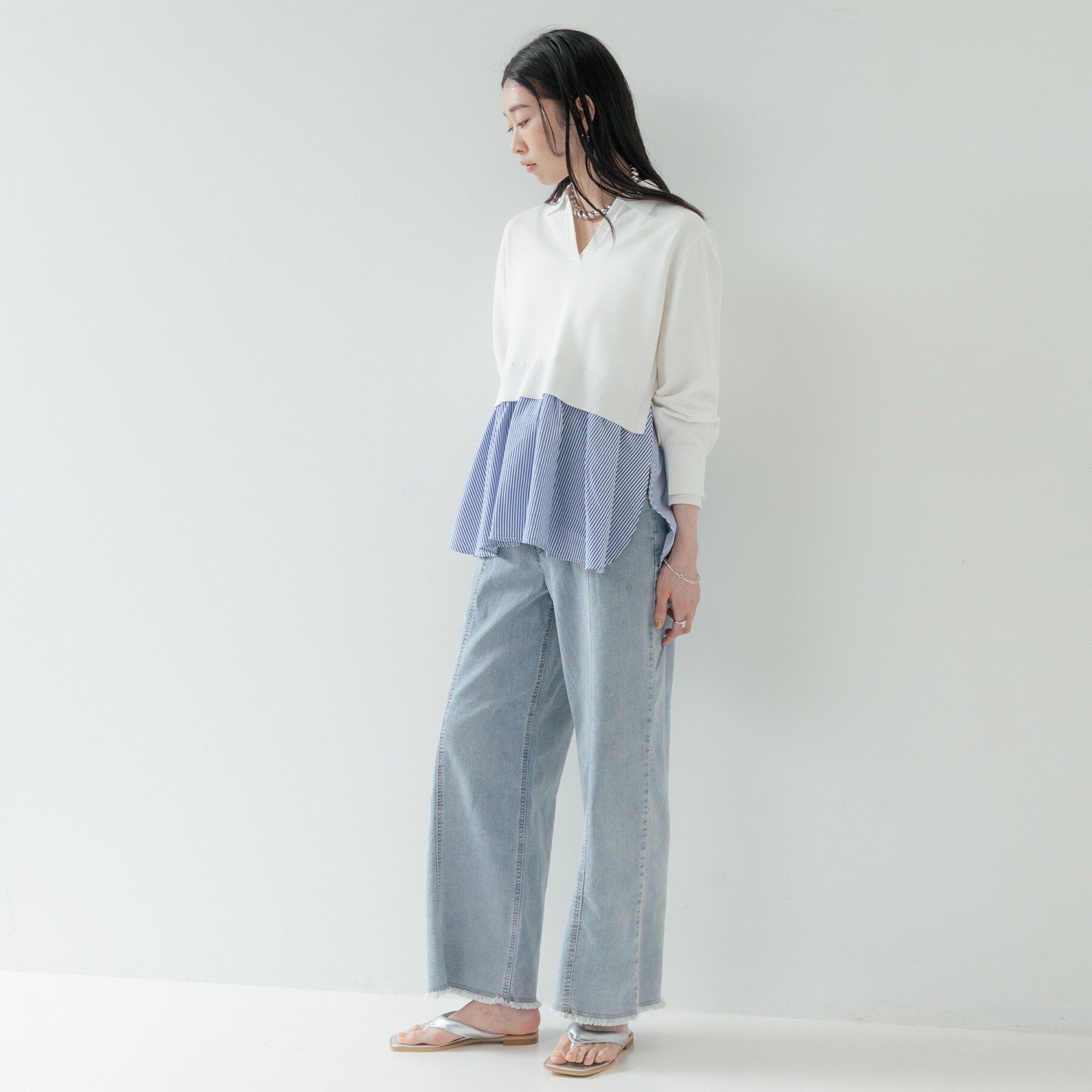 GALLEST「ペプラムドッキングニット」|ニット・セーター|