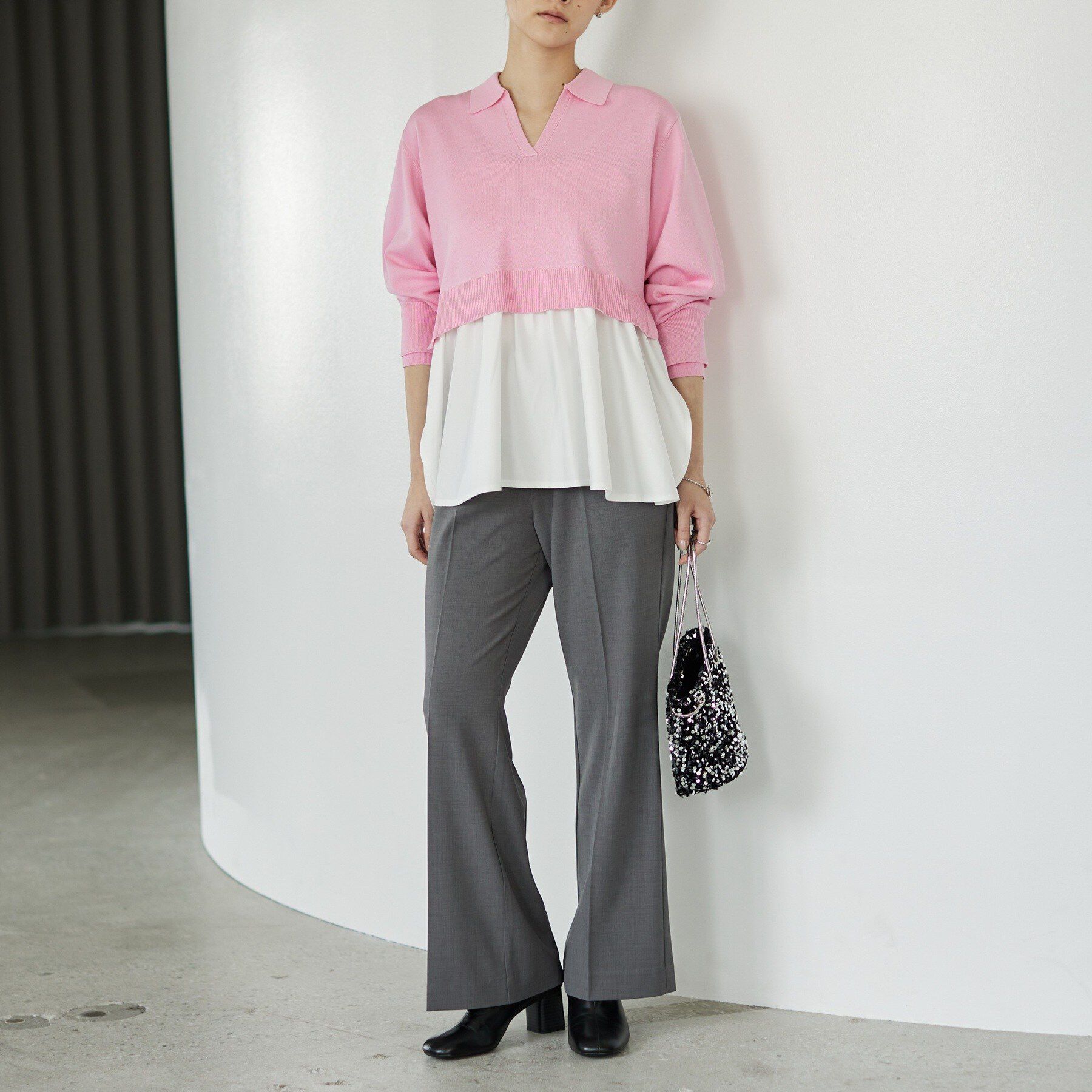 GALLEST「ペプラムドッキングニット」|ニット・セーター|