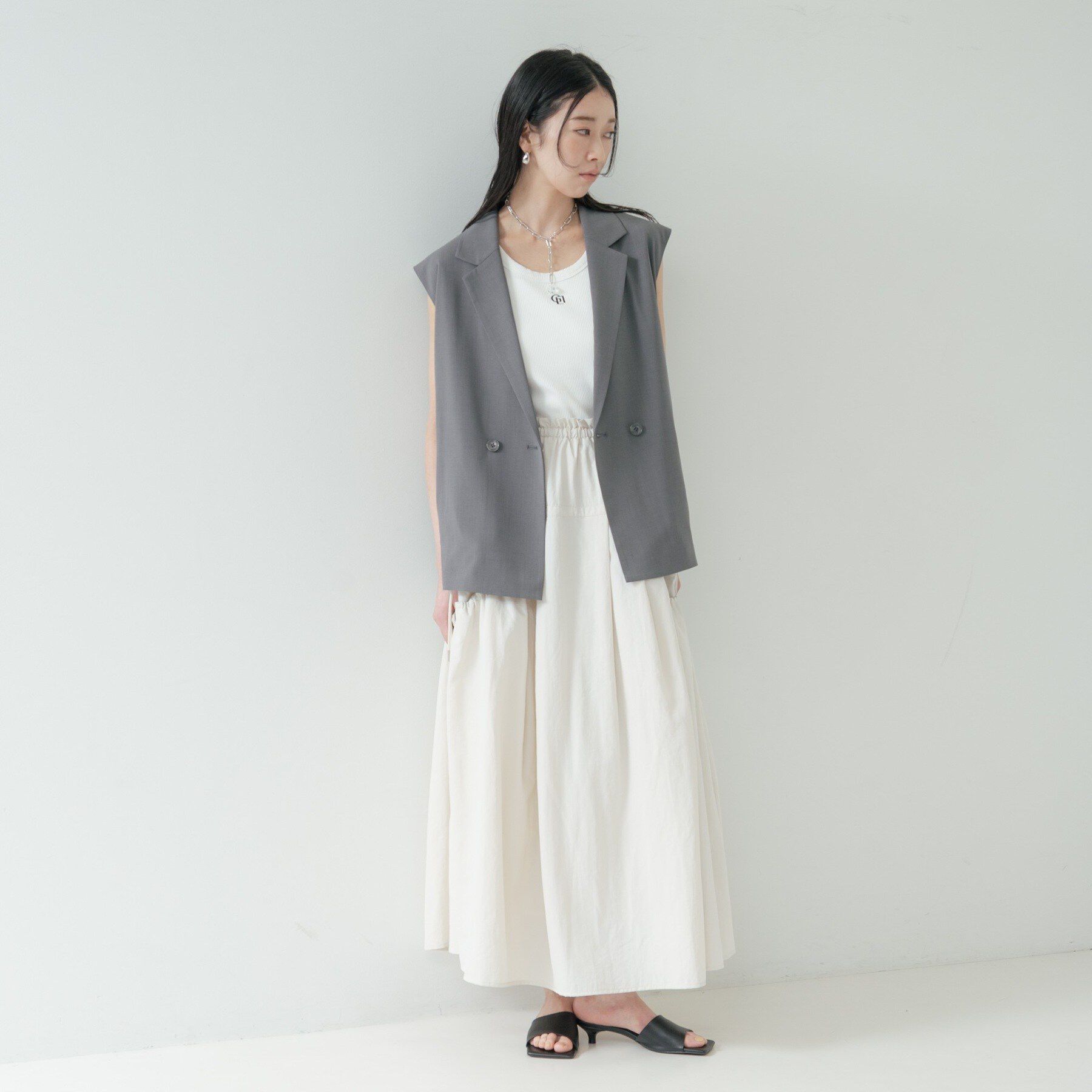 GALLEST「ギャザーポケットスカート」|スカート|