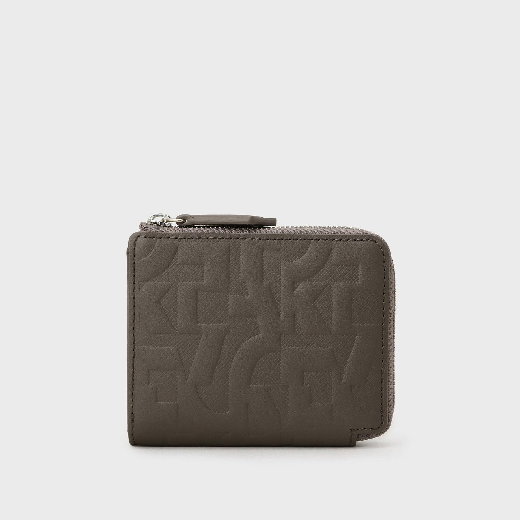 TAKEO KIKUCHI「パズルエンボス L字ジップコンパクトウォレット」|財布|チャコールグレー(0