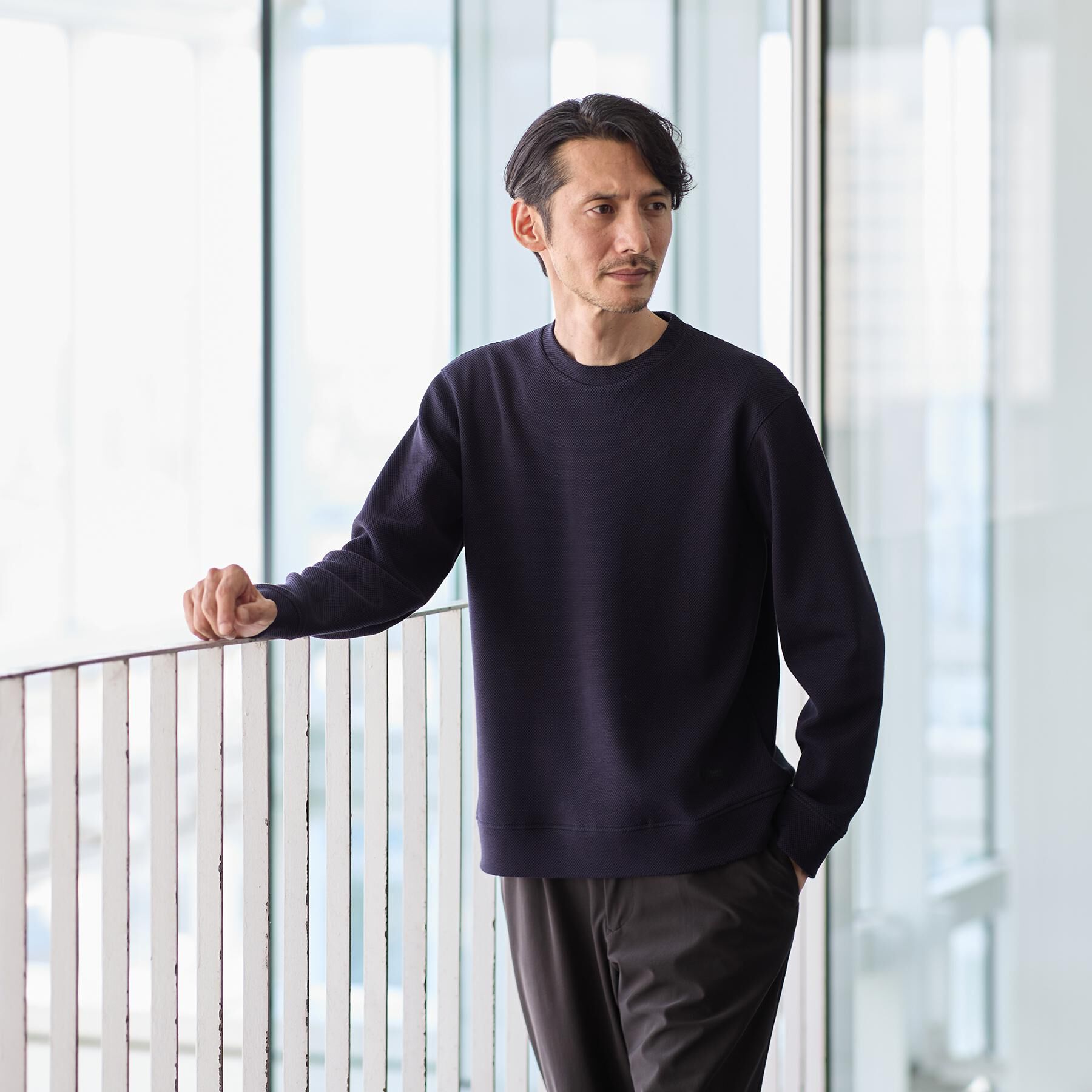 TAKEO KIKUCHI「【尾州織】クルーネック カットソー」|Tシャツ・カットソー|