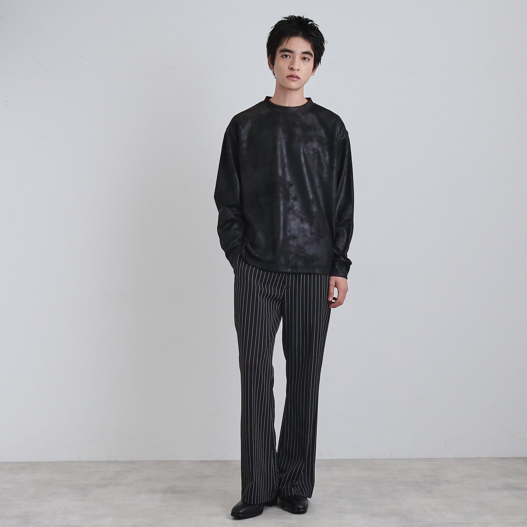 tk.TAKEO KIKUCHI「ヴィンテージライクプリント クルーネックカットソー」|Tシャツ・カットソー|