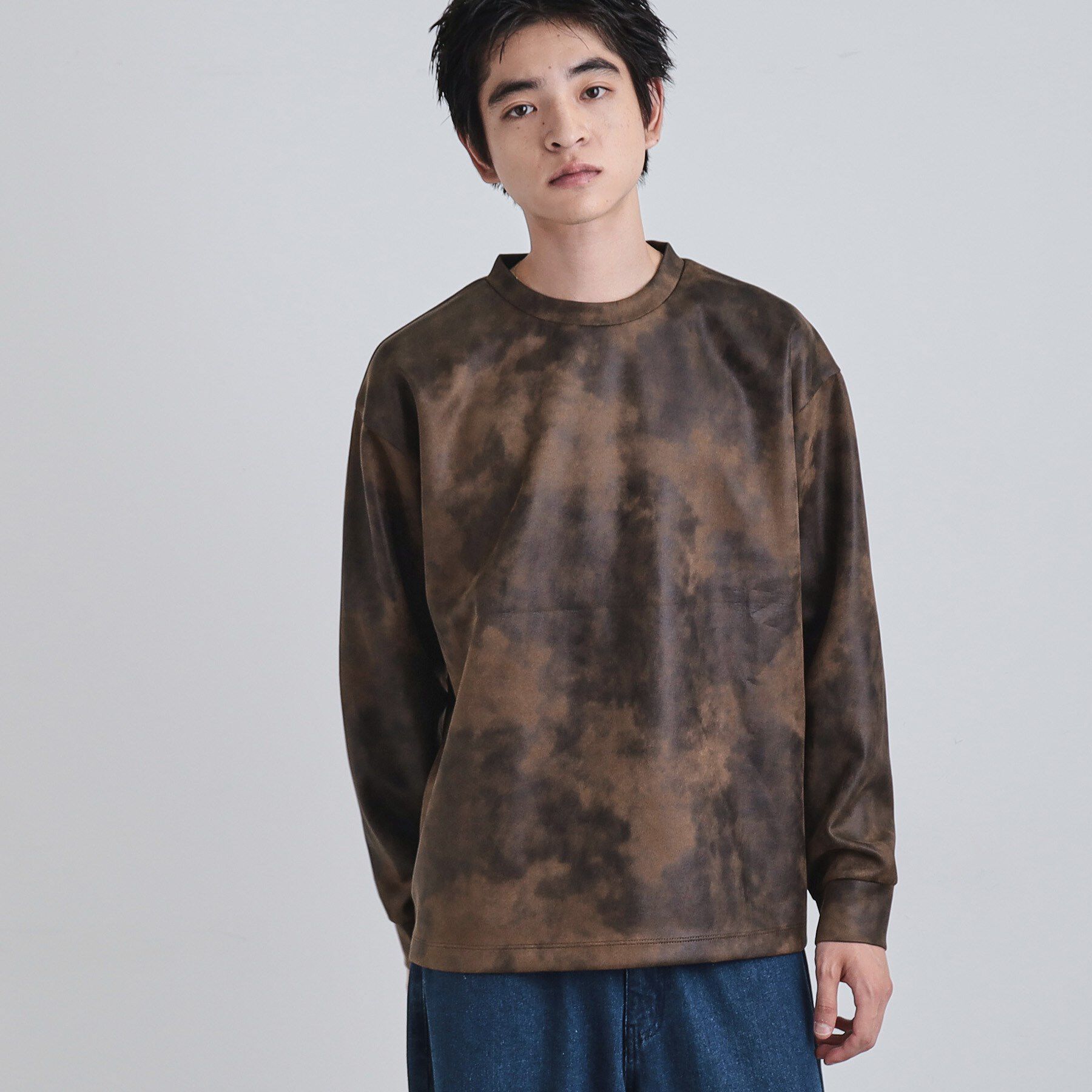 tk.TAKEO KIKUCHI「ヴィンテージライクプリント クルーネックカットソー」|Tシャツ・カットソー|