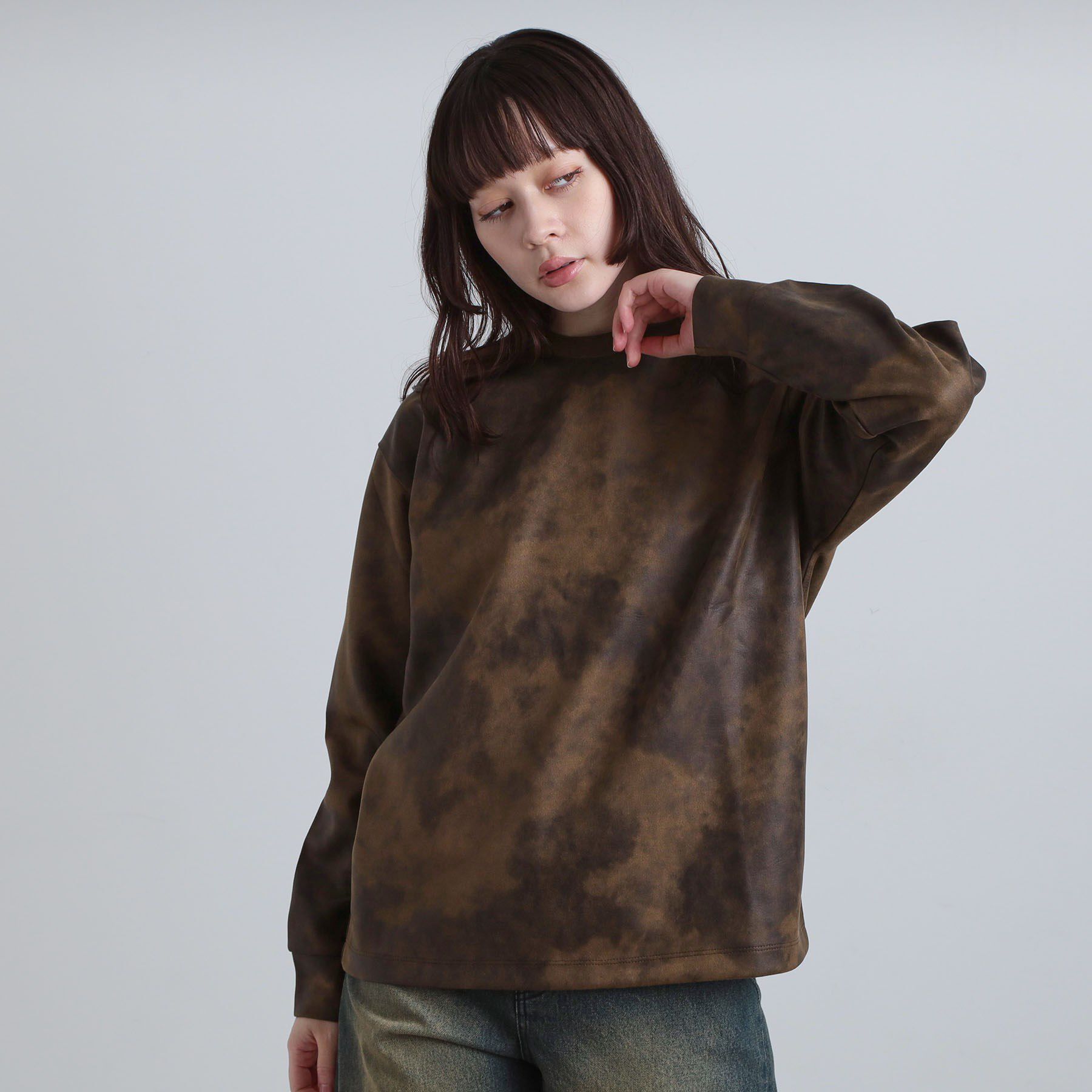 tk.TAKEO KIKUCHI「ヴィンテージライクプリント クルーネックカットソー」|Tシャツ・カットソー|