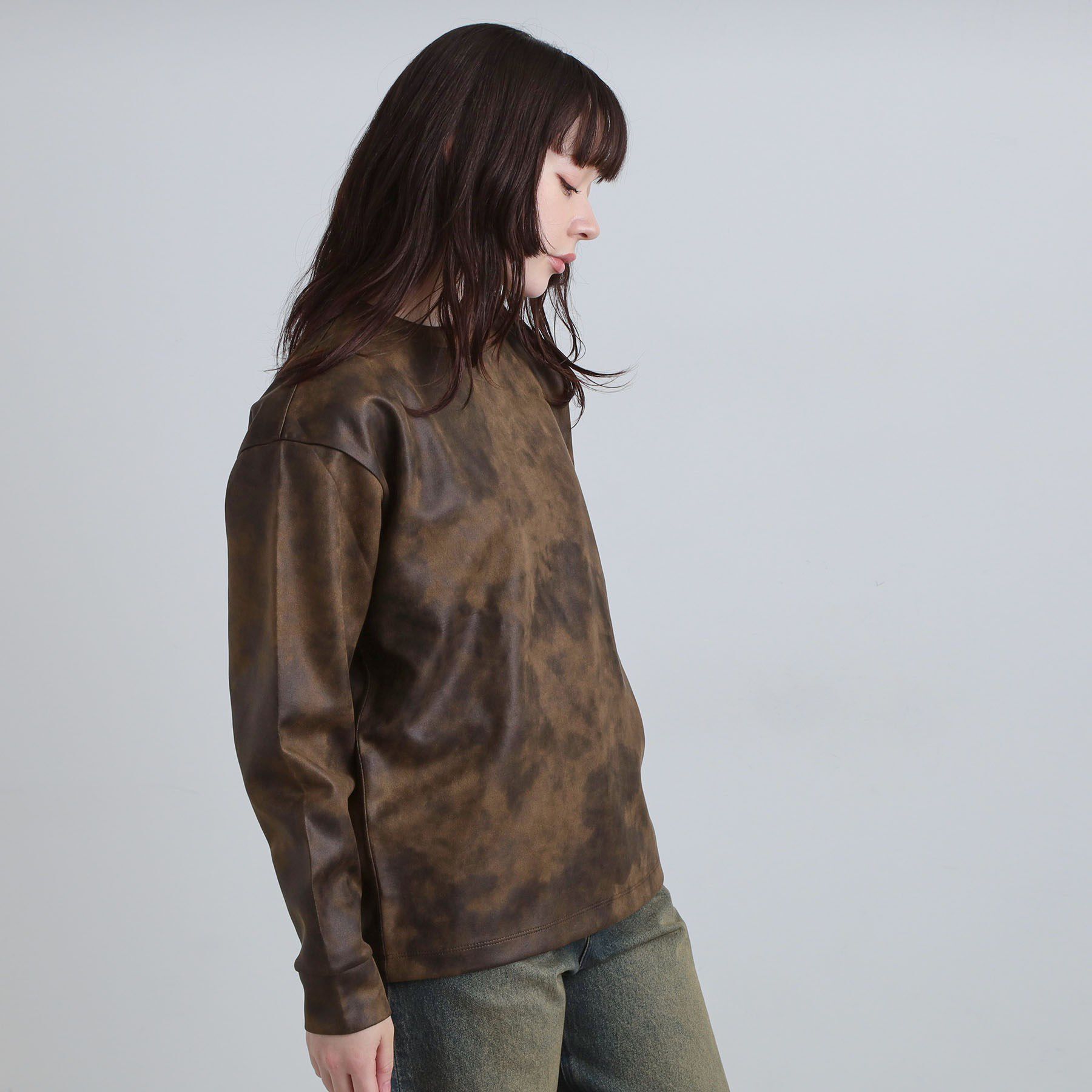 tk.TAKEO KIKUCHI「ヴィンテージライクプリント クルーネックカットソー」|Tシャツ・カットソー|