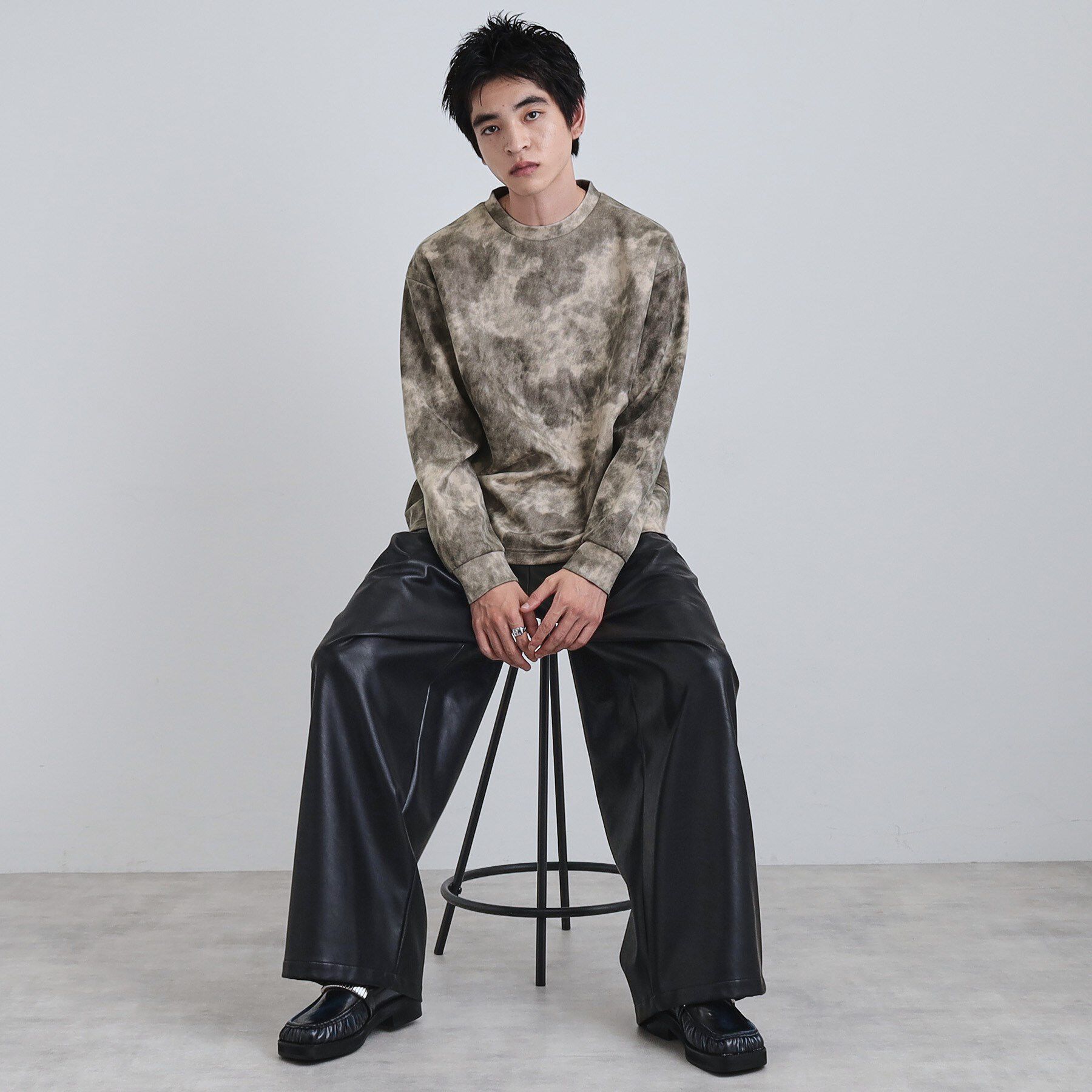 tk.TAKEO KIKUCHI「ヴィンテージライクプリント クルーネックカットソー」|Tシャツ・カットソー|