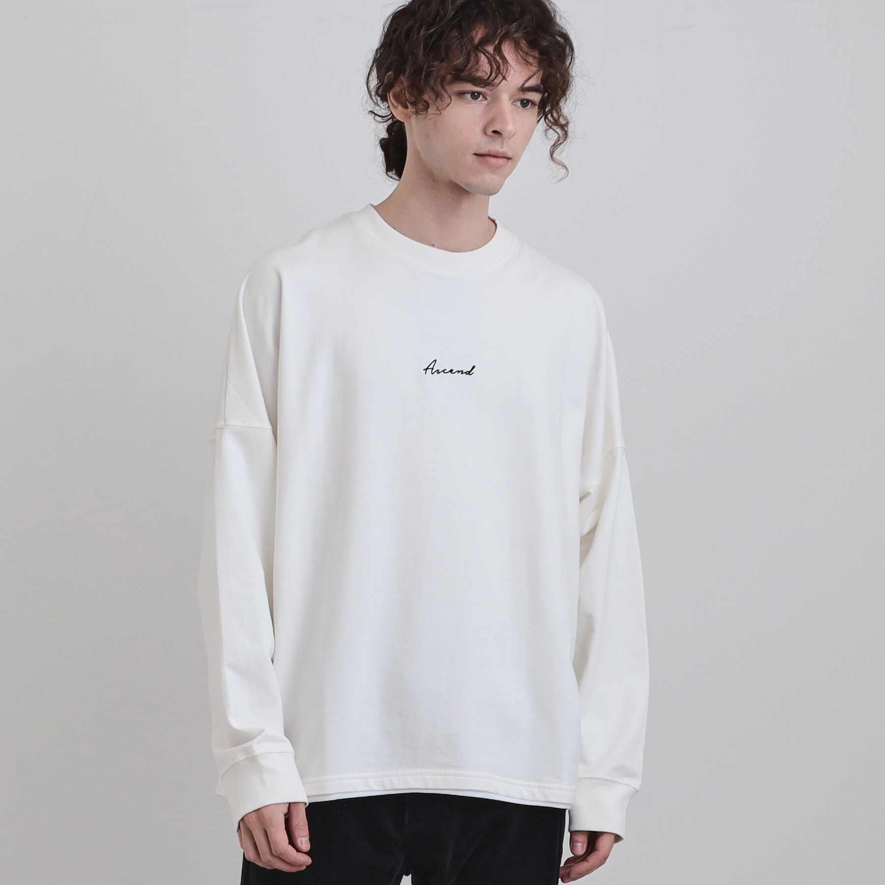 tk.TAKEO KIKUCHI「ドルマンレイヤードスウェット」|Tシャツ・カットソー|