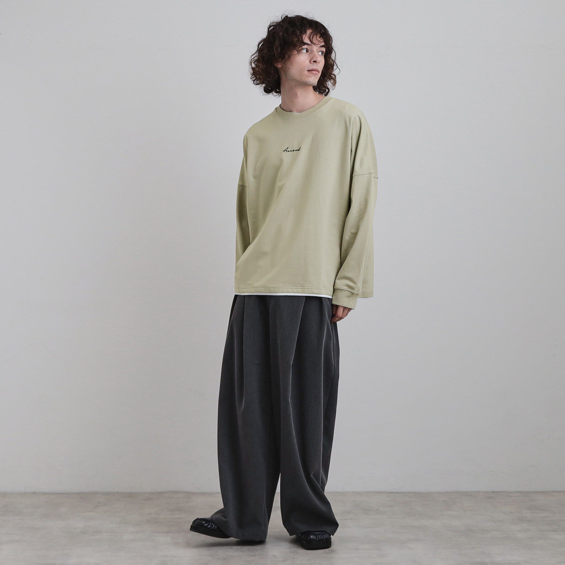 tk.TAKEO KIKUCHI「ドルマンレイヤードスウェット」|Tシャツ・カットソー|