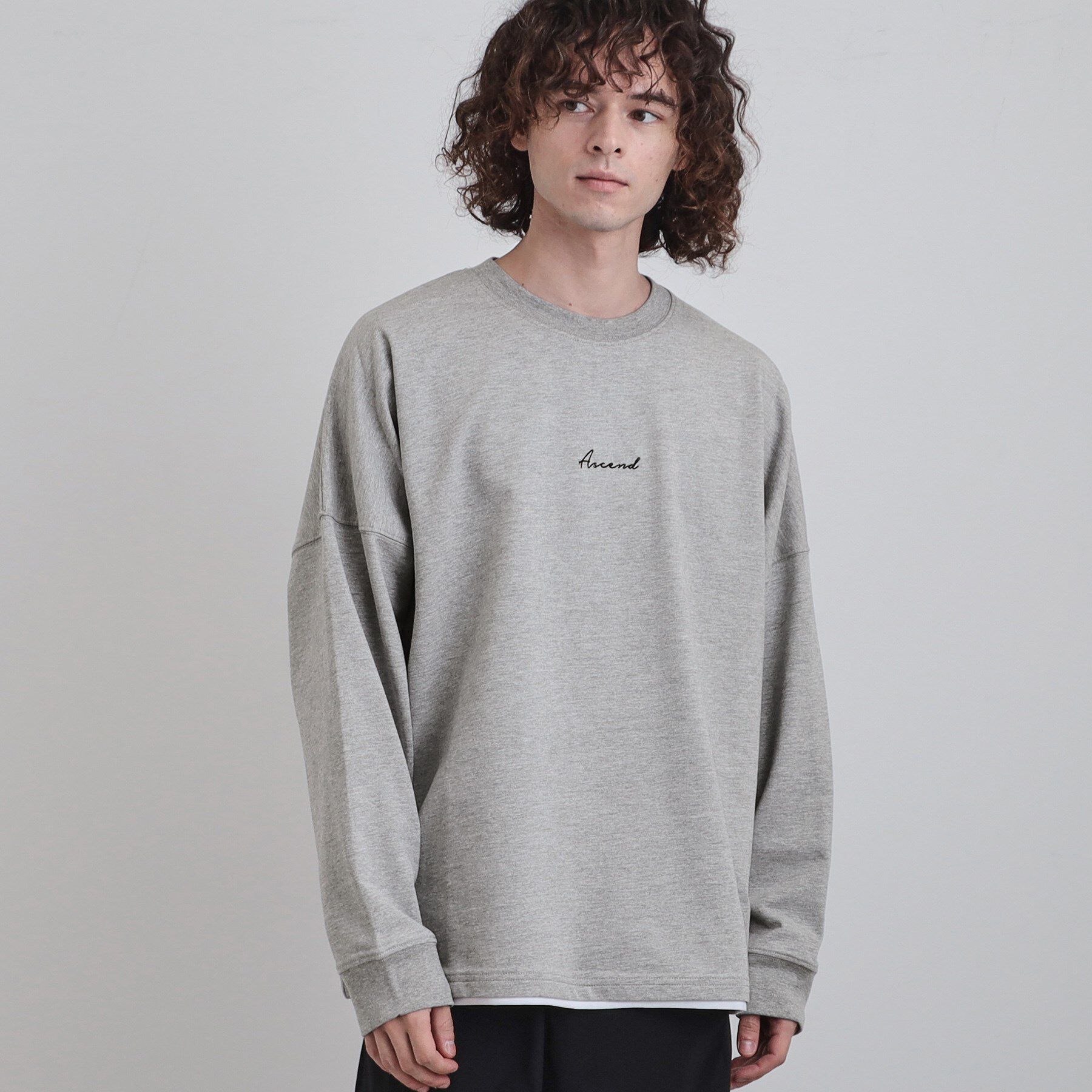 tk.TAKEO KIKUCHI「ドルマンレイヤードスウェット」|Tシャツ・カットソー|