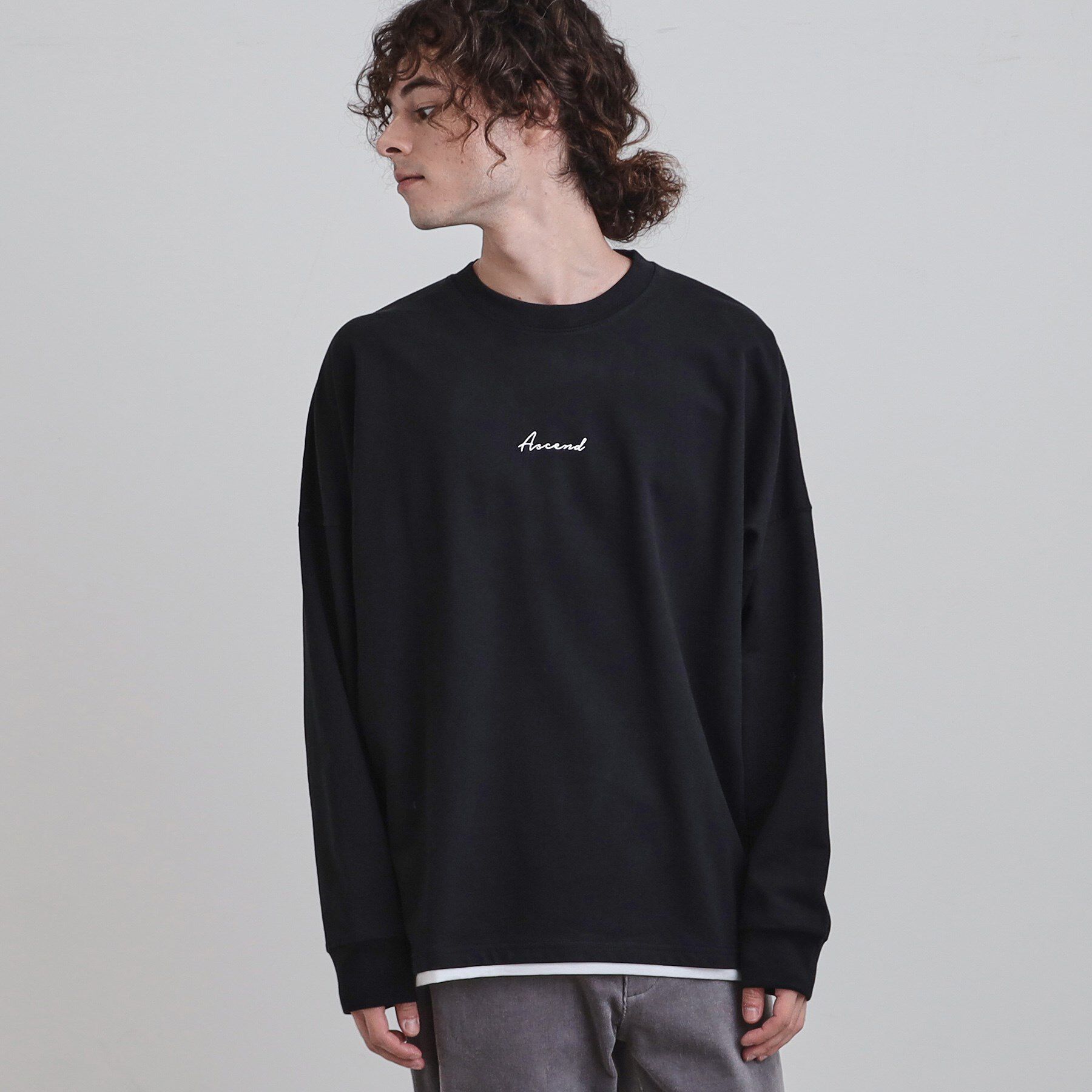 tk.TAKEO KIKUCHI「ドルマンレイヤードスウェット」|Tシャツ・カットソー|