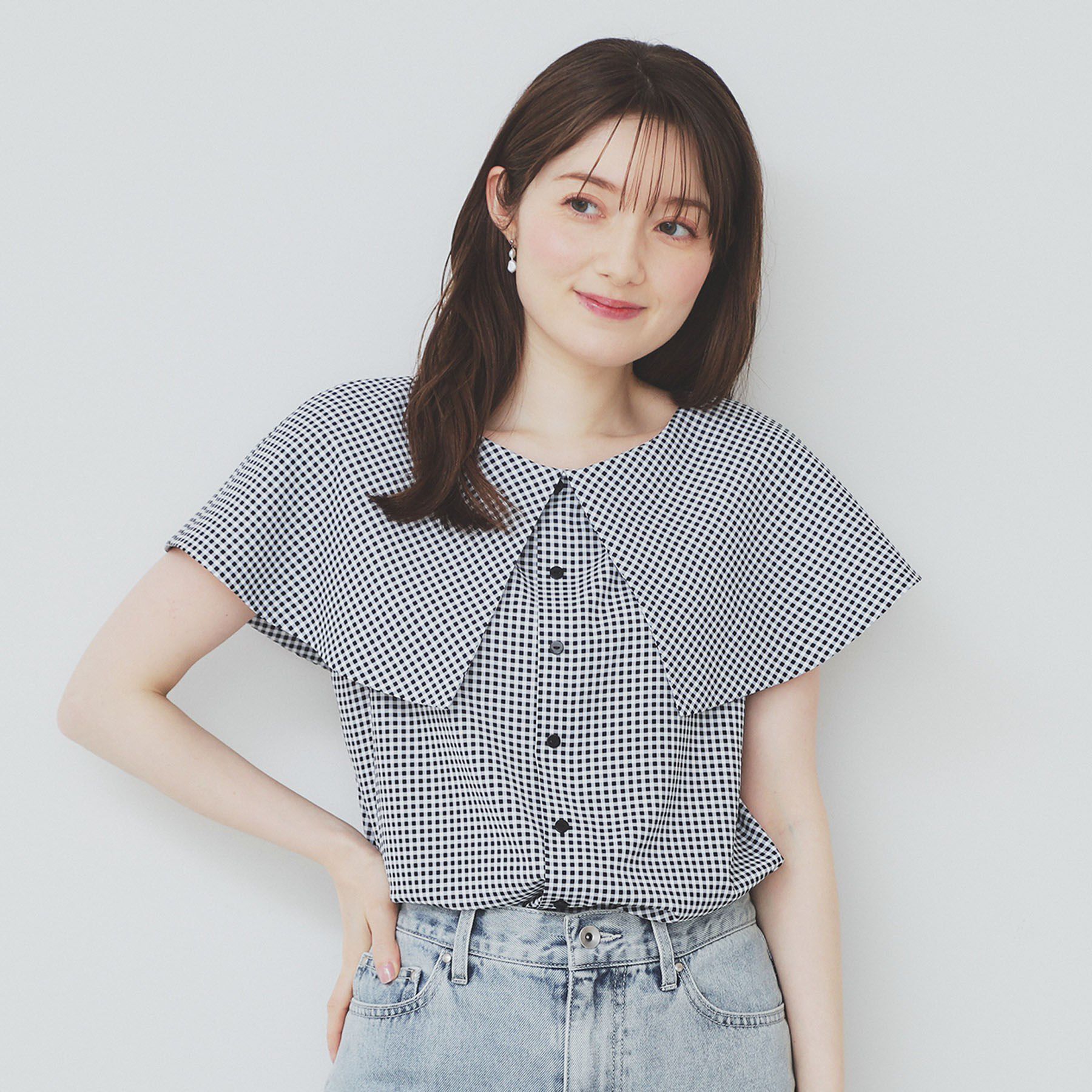 index「前後2wayオフショルカラーブラウス【洗濯機可】」|シャツ・ブラウス|