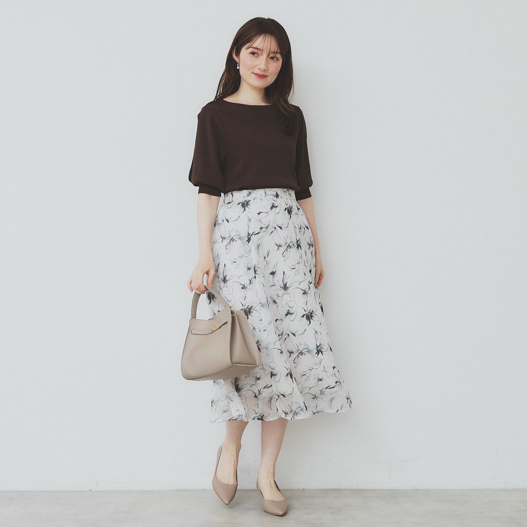 index「《6色展開/XS-LLサイズ》ドライタッチ デザインスリーブニット【洗濯機洗い可/接触冷感/抗ピル】」|ニット・セーター|