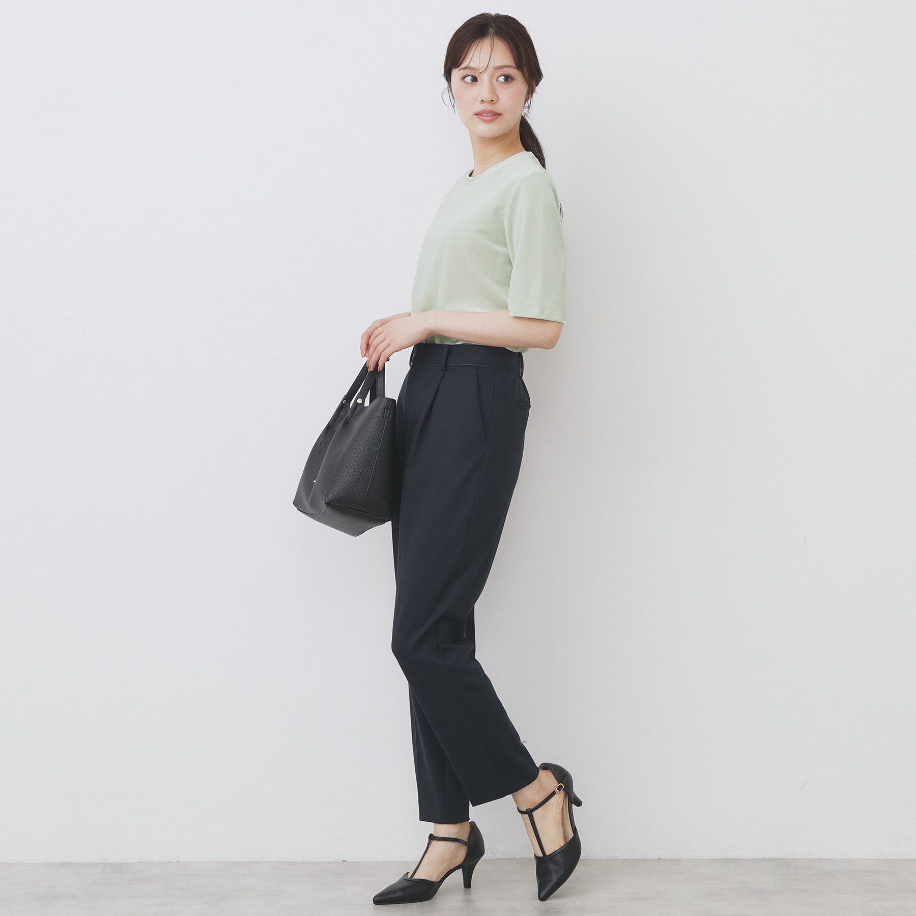 index「《andGIRL掲載》ベロアボクシーTシャツ【洗濯機洗い可】」|Tシャツ・カットソー|