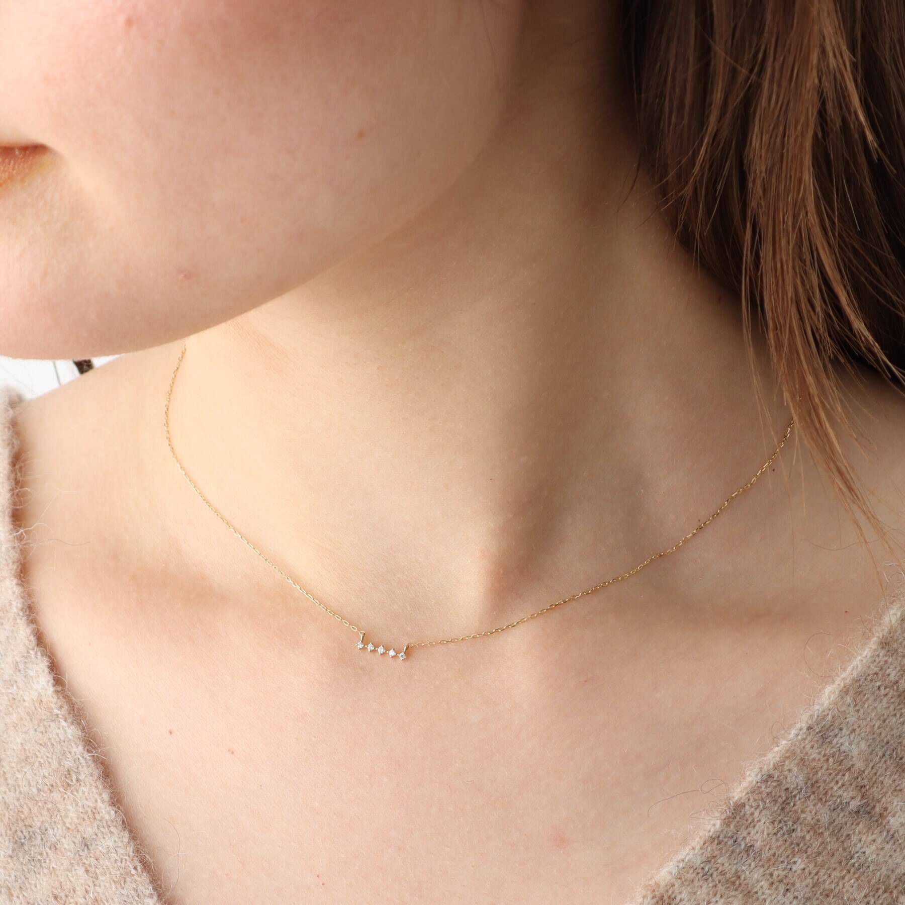 OPAQUE.CLIP「K10 ダイヤバーネックレス」|ネックレス|