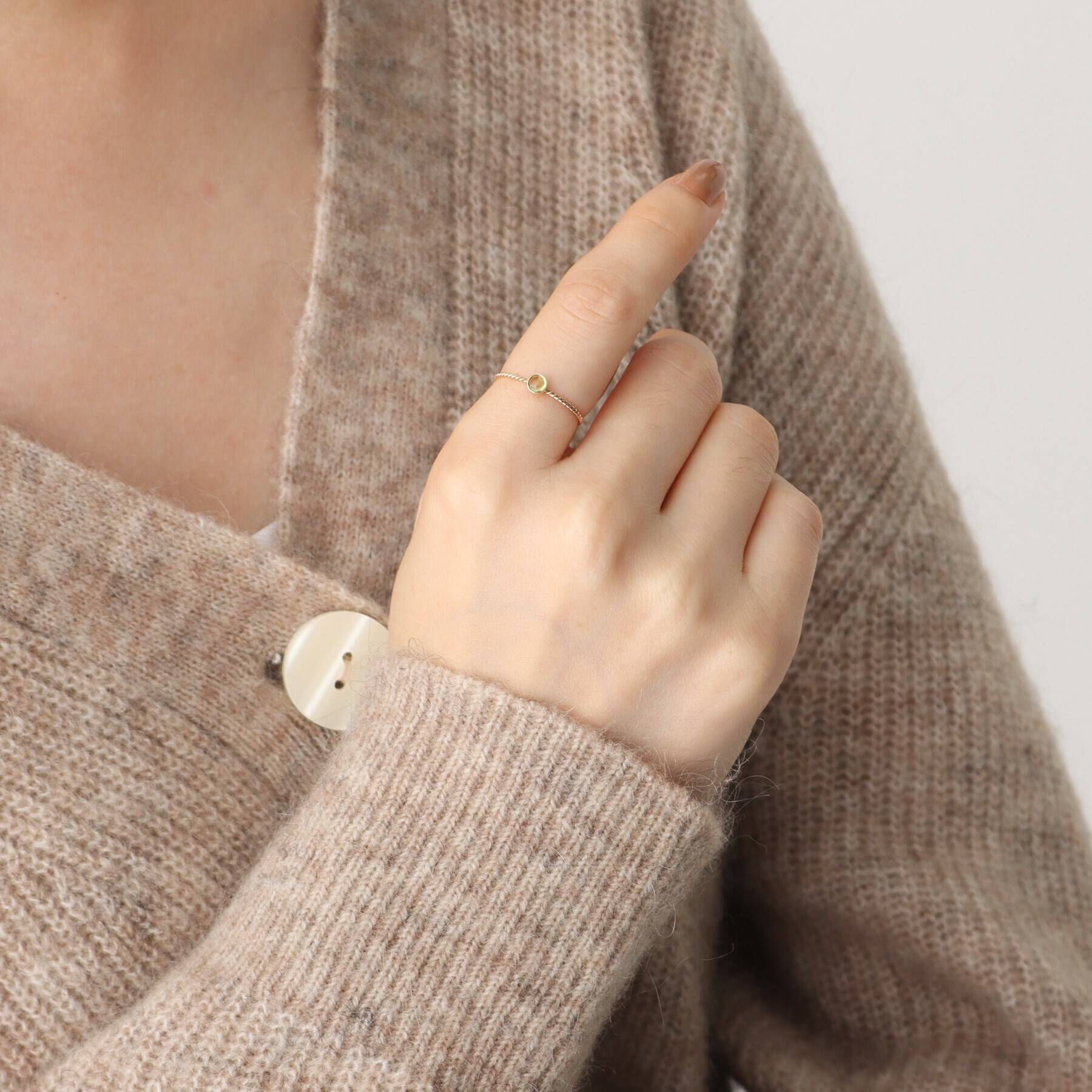 OPAQUE.CLIP「K10 天然石リング」|リング|