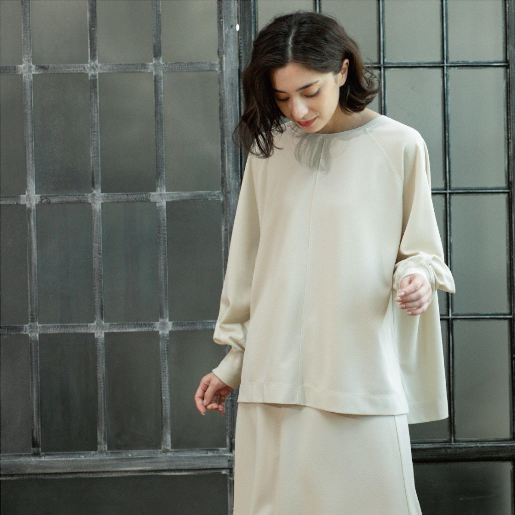 OPAQUE.CLIP「リラクシートップス&times;フレアスカート/セットアップ対応【洗濯機洗い可】」|スーツ|