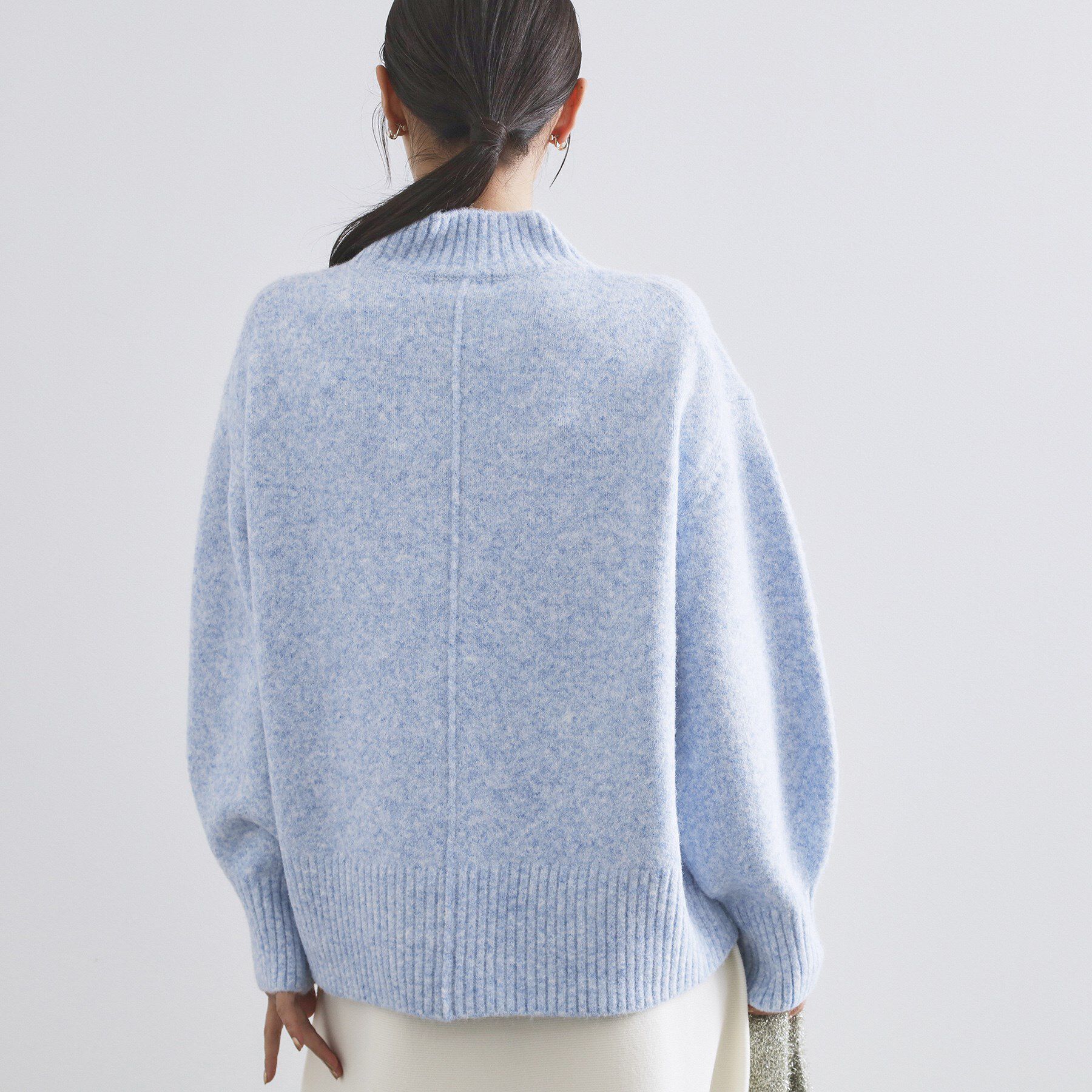 OPAQUE.CLIP「ふわふわハイネックニット【洗濯機OK】」|ニット・セーター|