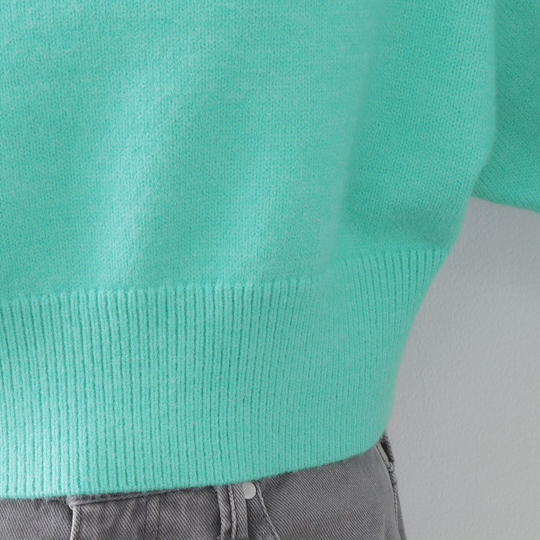 OPAQUE.CLIP「ショルダータックショートニット【洗濯機OK】」|ニット・セーター|