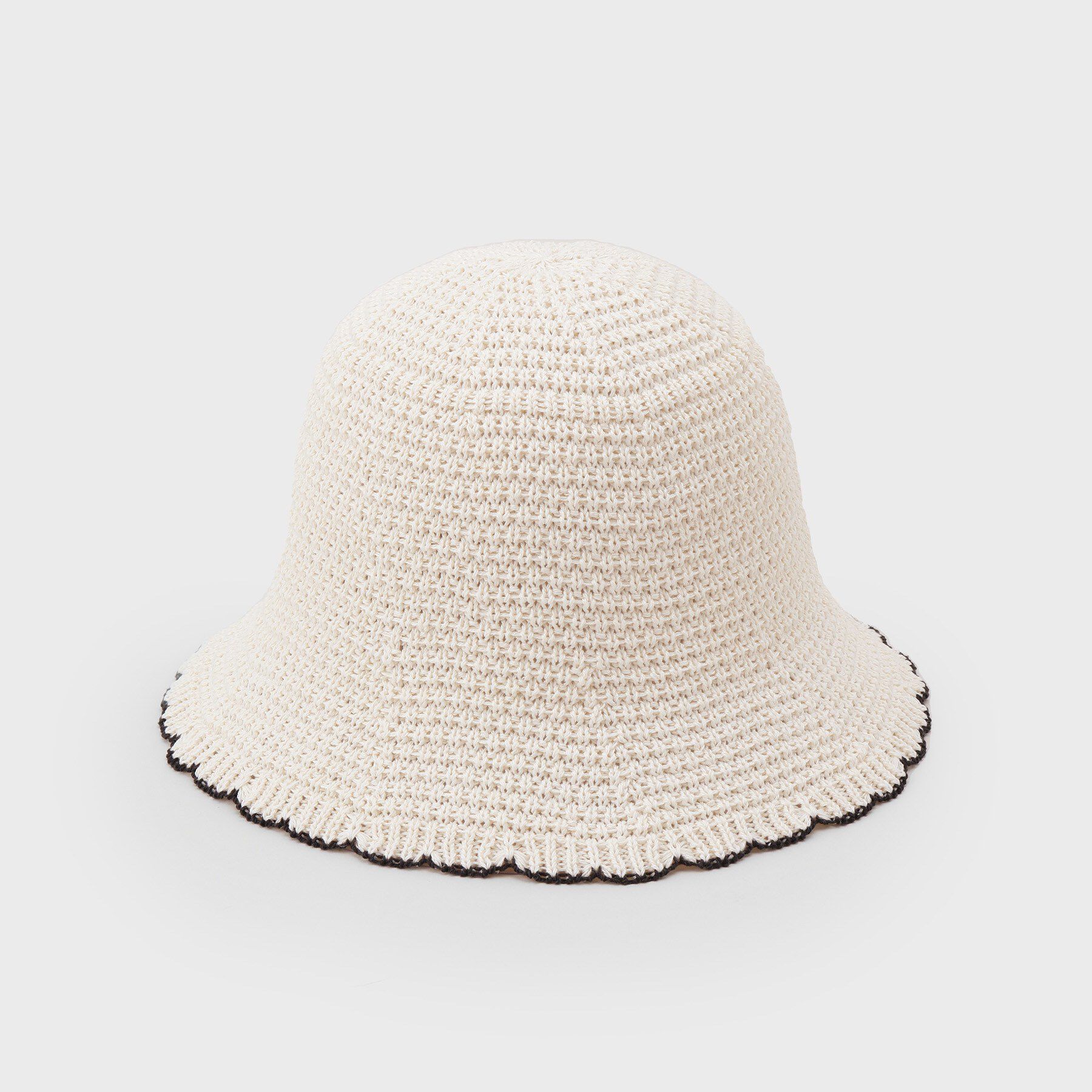 OPAQUE.CLIP「麻混サーモ配色バケットハット」|ハット|オフホワイト(003