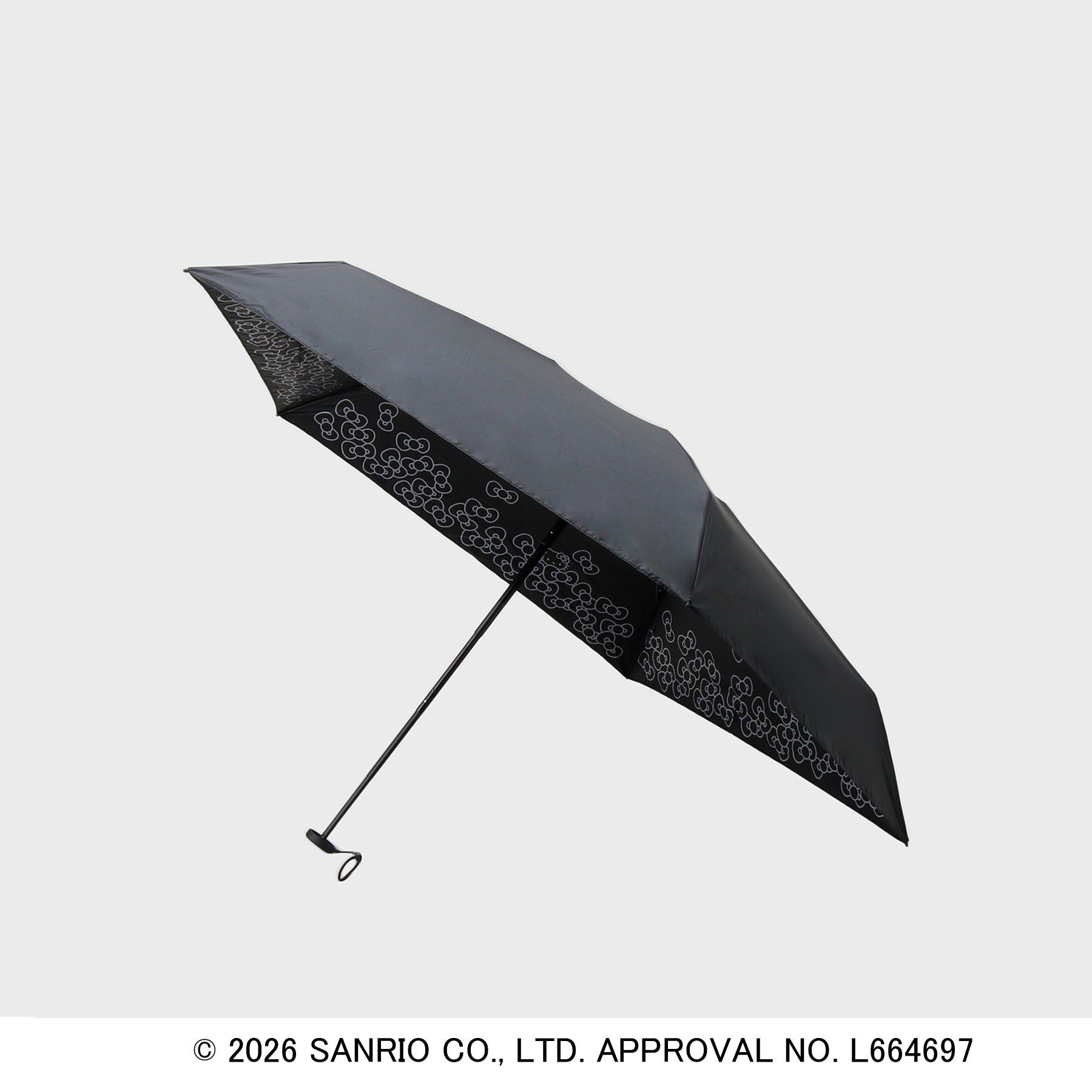 OPAQUE.CLIP「◆【ハローキティ】晴雨兼用裏側プリント折りたたみ傘」|傘|ブラック(019)