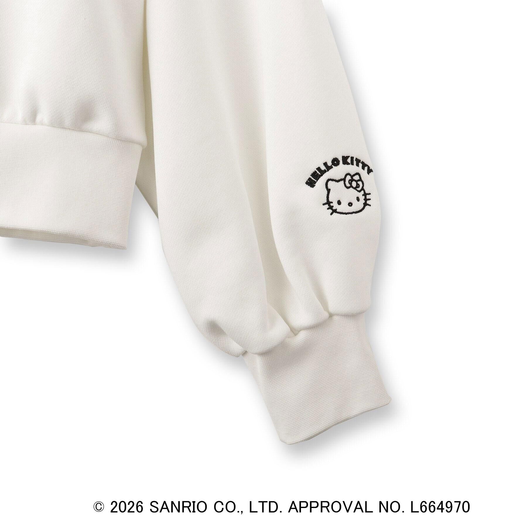 OPAQUE.CLIP「◆【ハローキティ】ワンポイント刺しゅう入り裏毛プルオーバー」|パーカー|