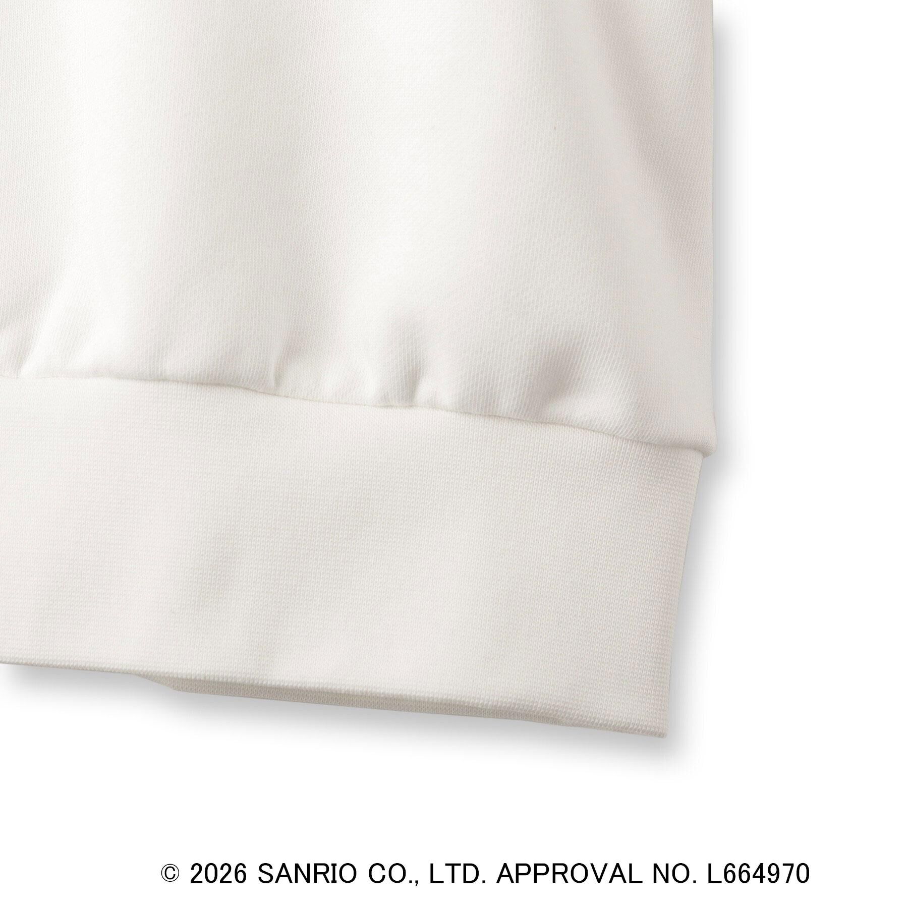 OPAQUE.CLIP「◆【ハローキティ】ワンポイント刺しゅう入り裏毛プルオーバー」|パーカー|