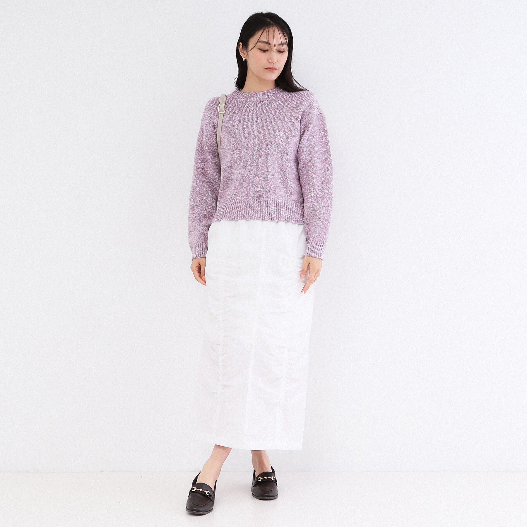 OPAQUE.CLIP「カラーMIXニット【洗濯機OK】」|ニット・セーター|