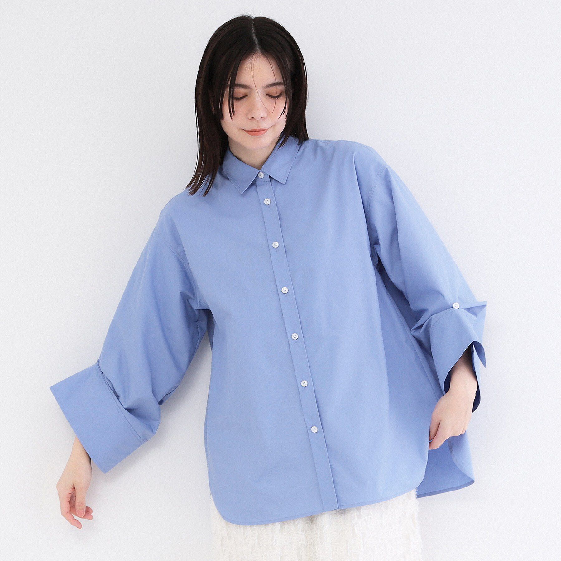 OPAQUE.CLIP「2WAY変形スリーブシャツ【洗濯機OK】」|シャツ・ブラウス|