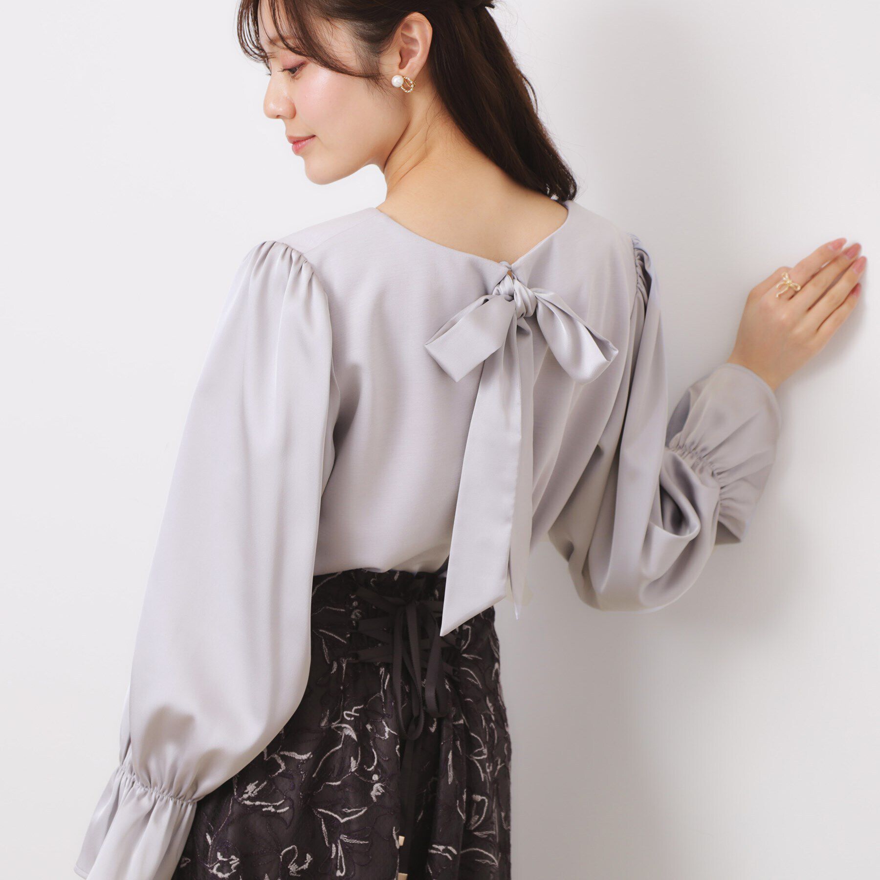 Couture broach「ハートネックドッキングプルオーバー」|Tシャツ・カットソー|