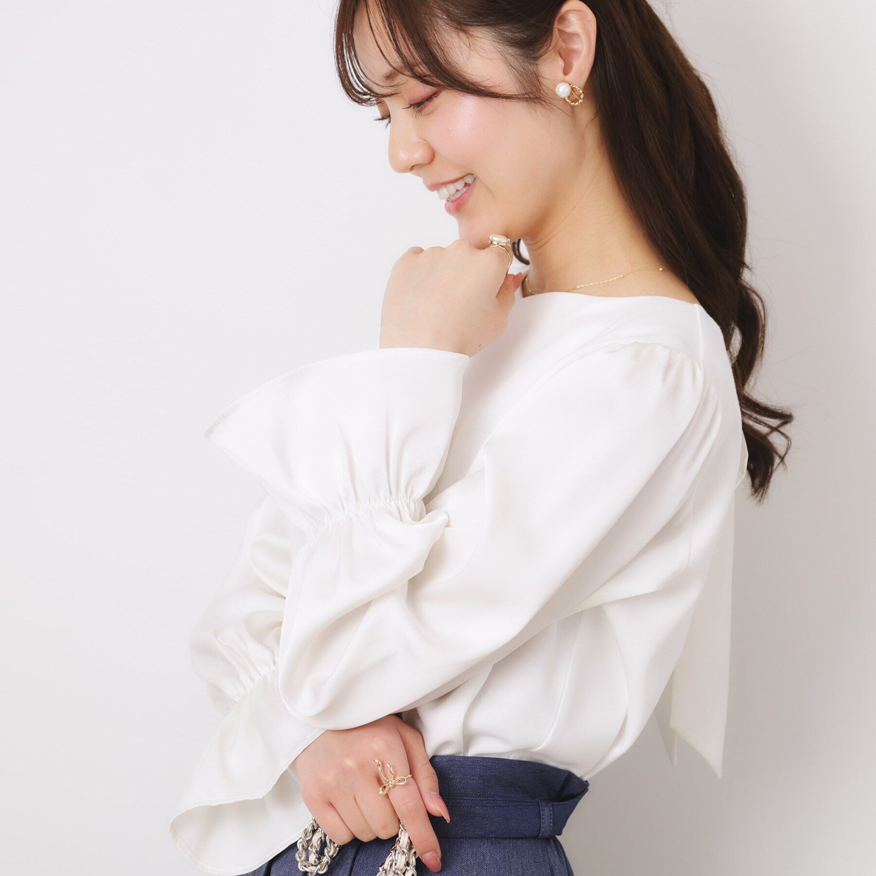 Couture broach「ハートネックドッキングプルオーバー」|Tシャツ・カットソー|