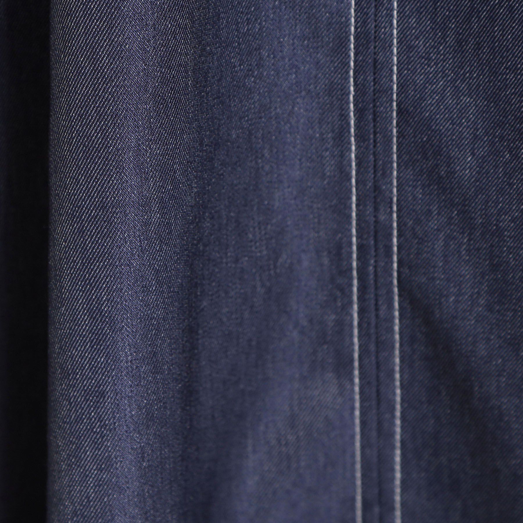 Couture broach「【洗える】デニムライク細リボンジャンスカ」|ワンピース|