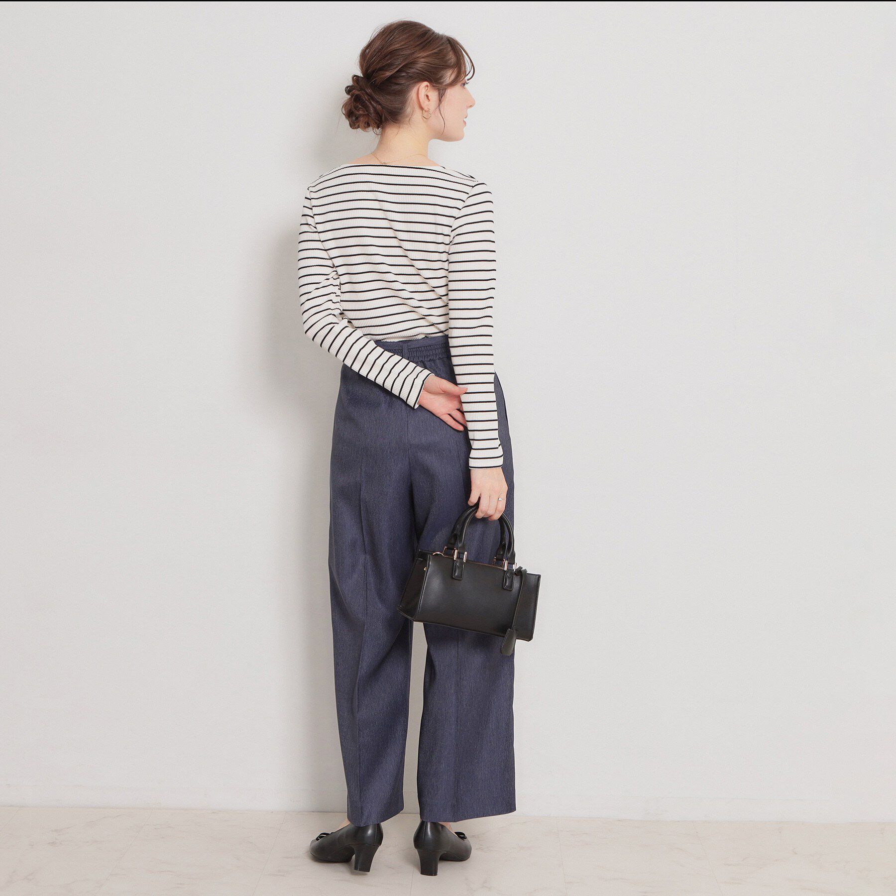 Couture broach「【洗える】ハートネック テレコプルオーバー」|Tシャツ・カットソー|