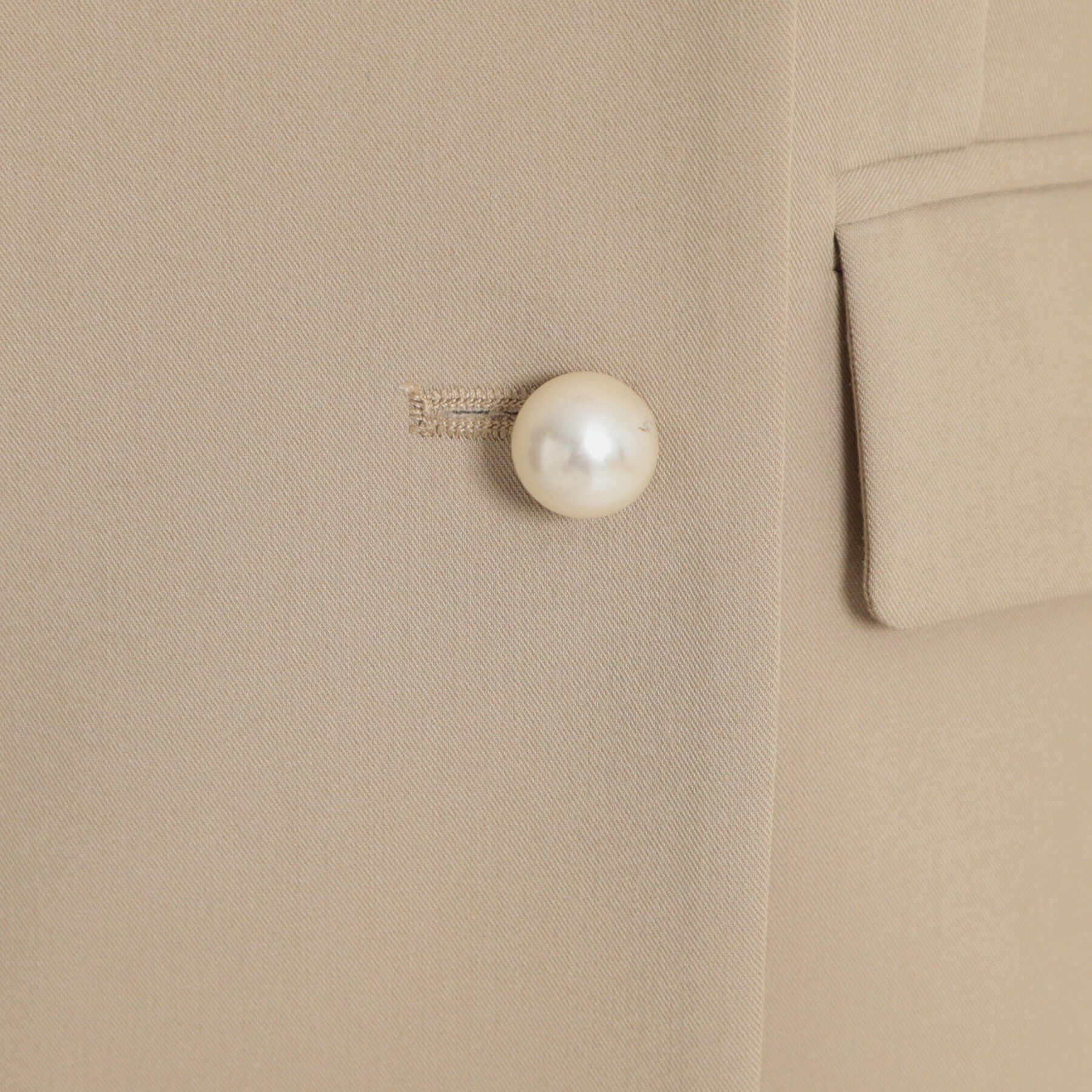 Couture broach「【洗える・通勤】パール調ボタン テーラードジャケット」|テーラードジャケット|