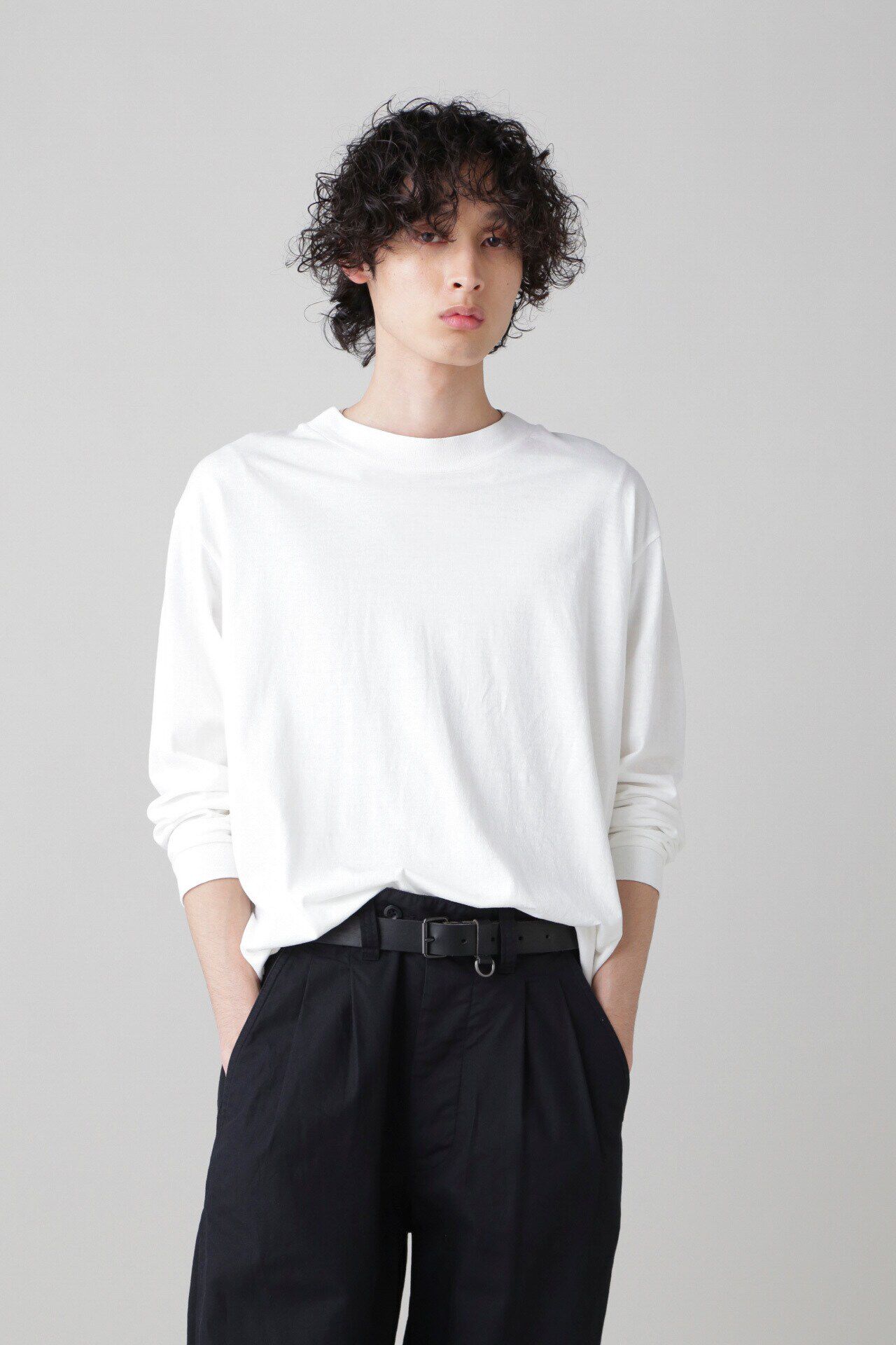 MHL.「COTTON LINEN JERSEY」|Tシャツ・カットソー|WHITE