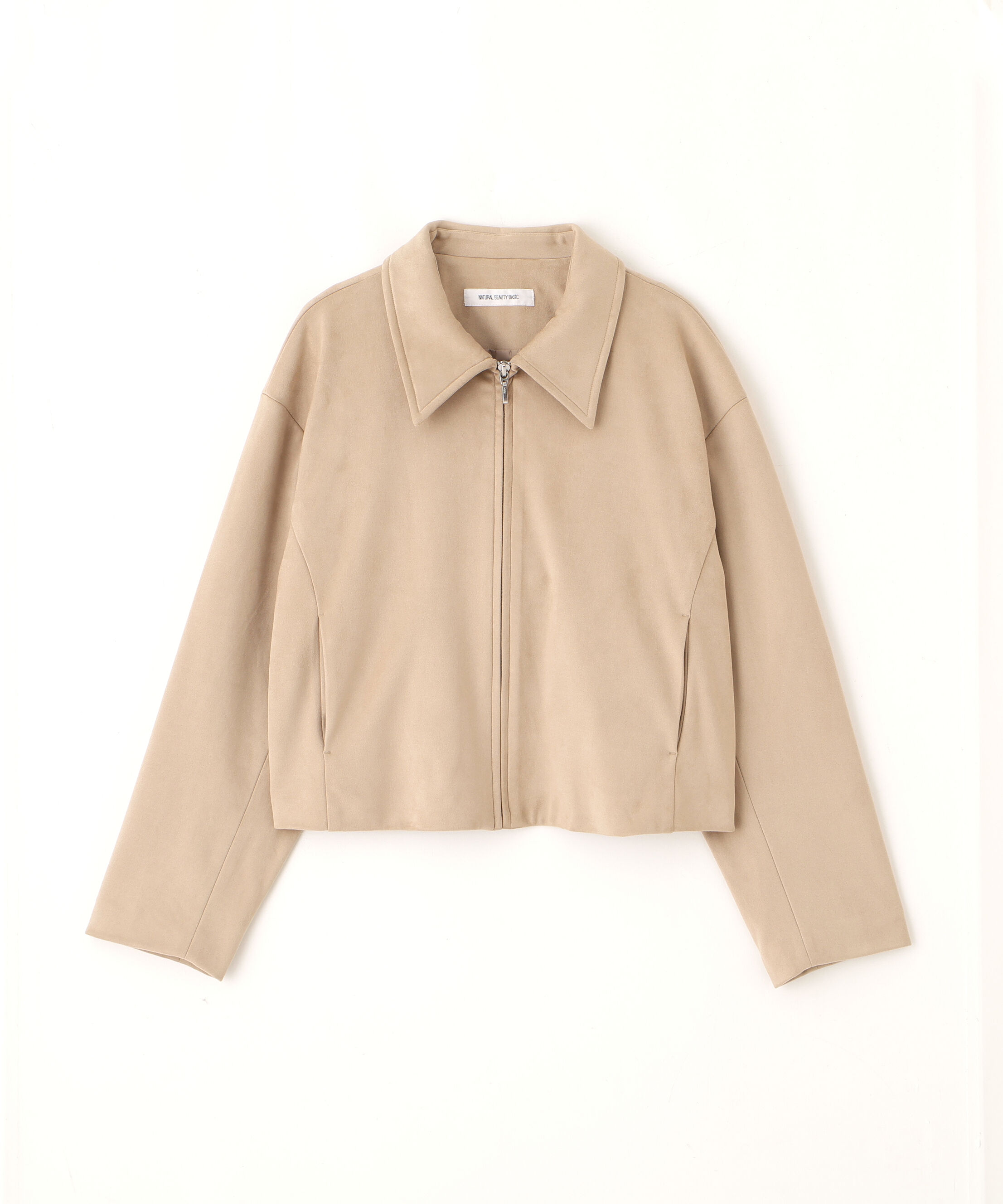  「ステンカラーフェイクスエードブルゾン」|ブルゾン・スタジャン|