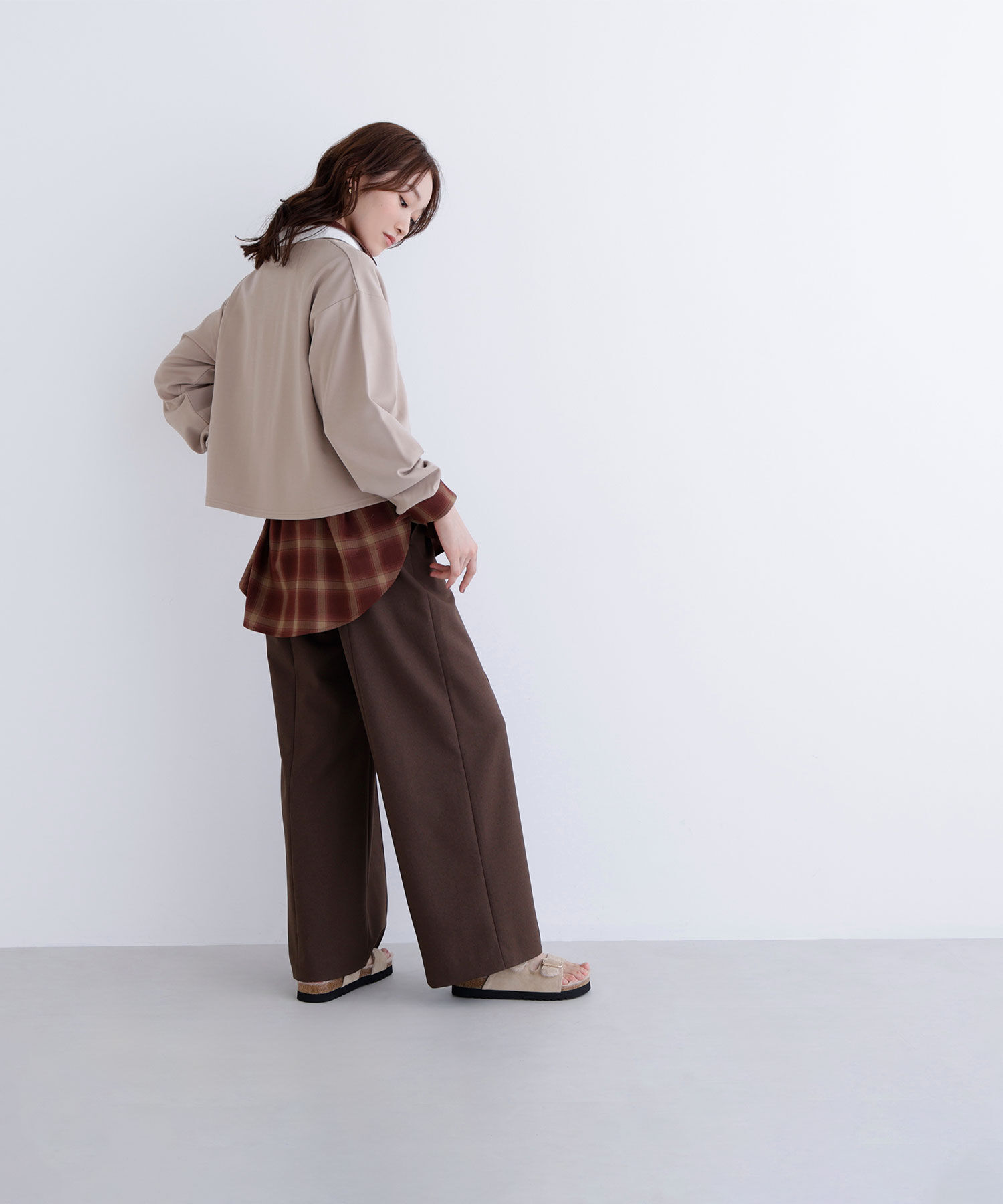  「クロップドポロカラートップス」|Tシャツ・カットソー|