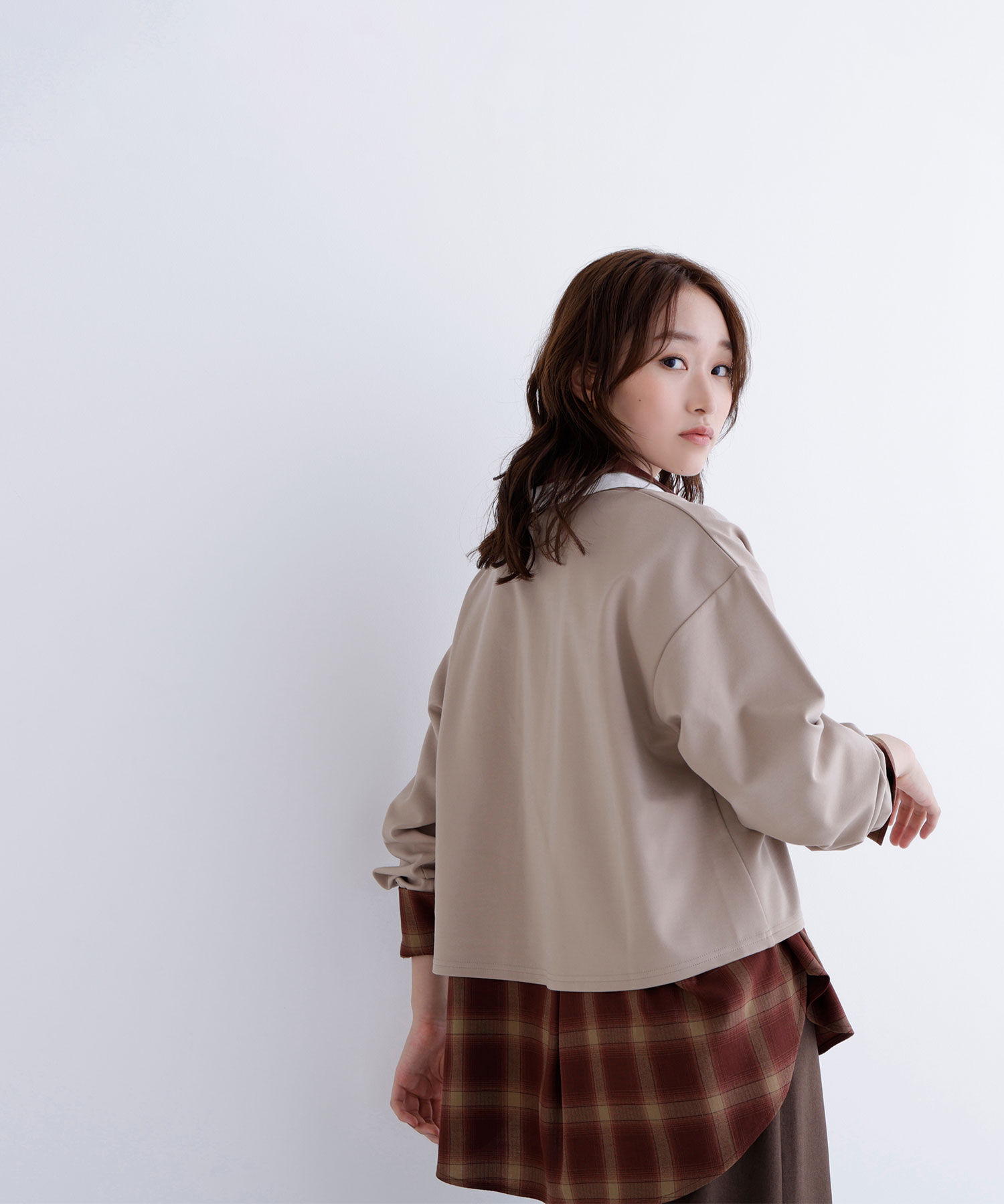  「クロップドポロカラートップス」|Tシャツ・カットソー|